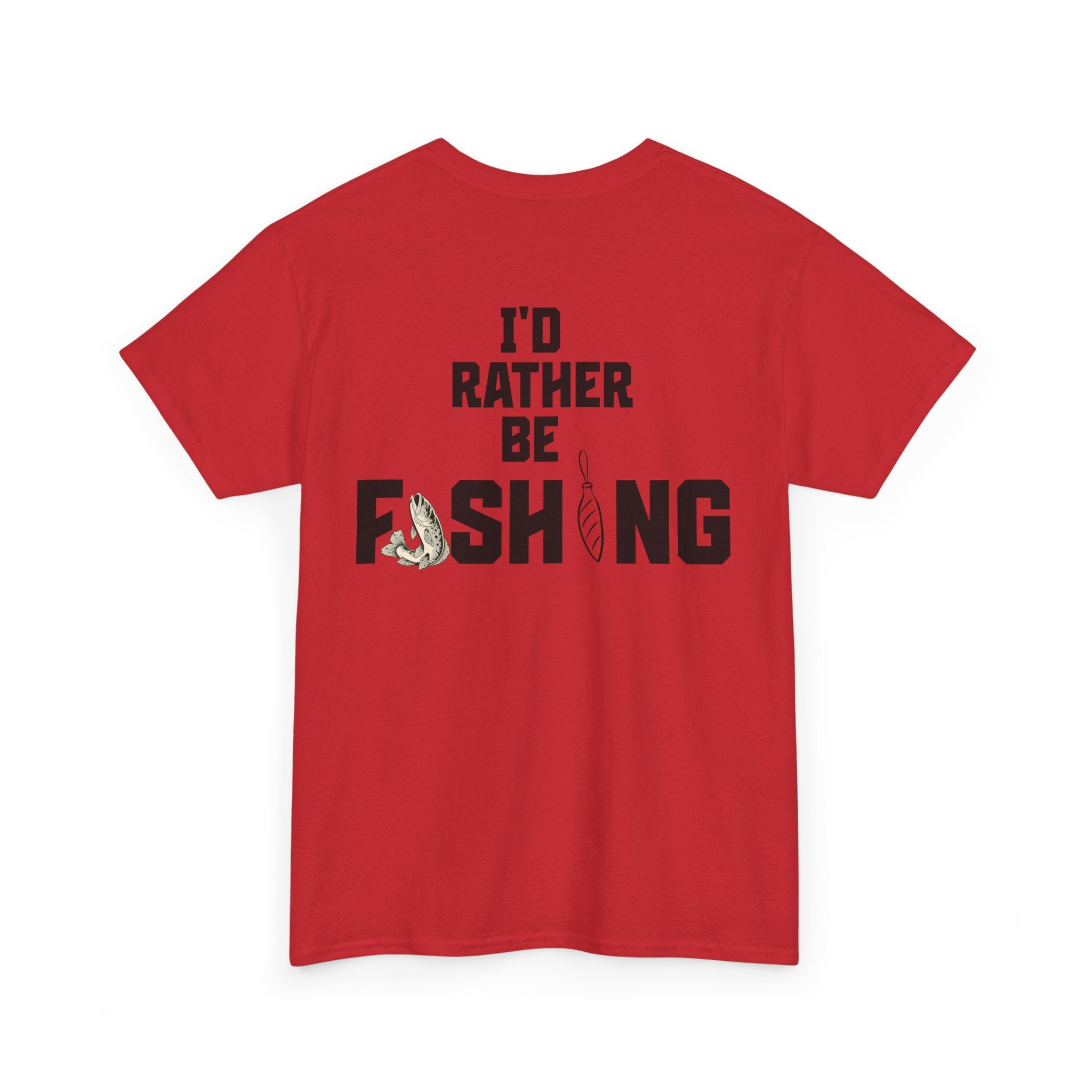 I'd Rather Be Fishing Tee | Fishing Graphic Shirt, Angler Design