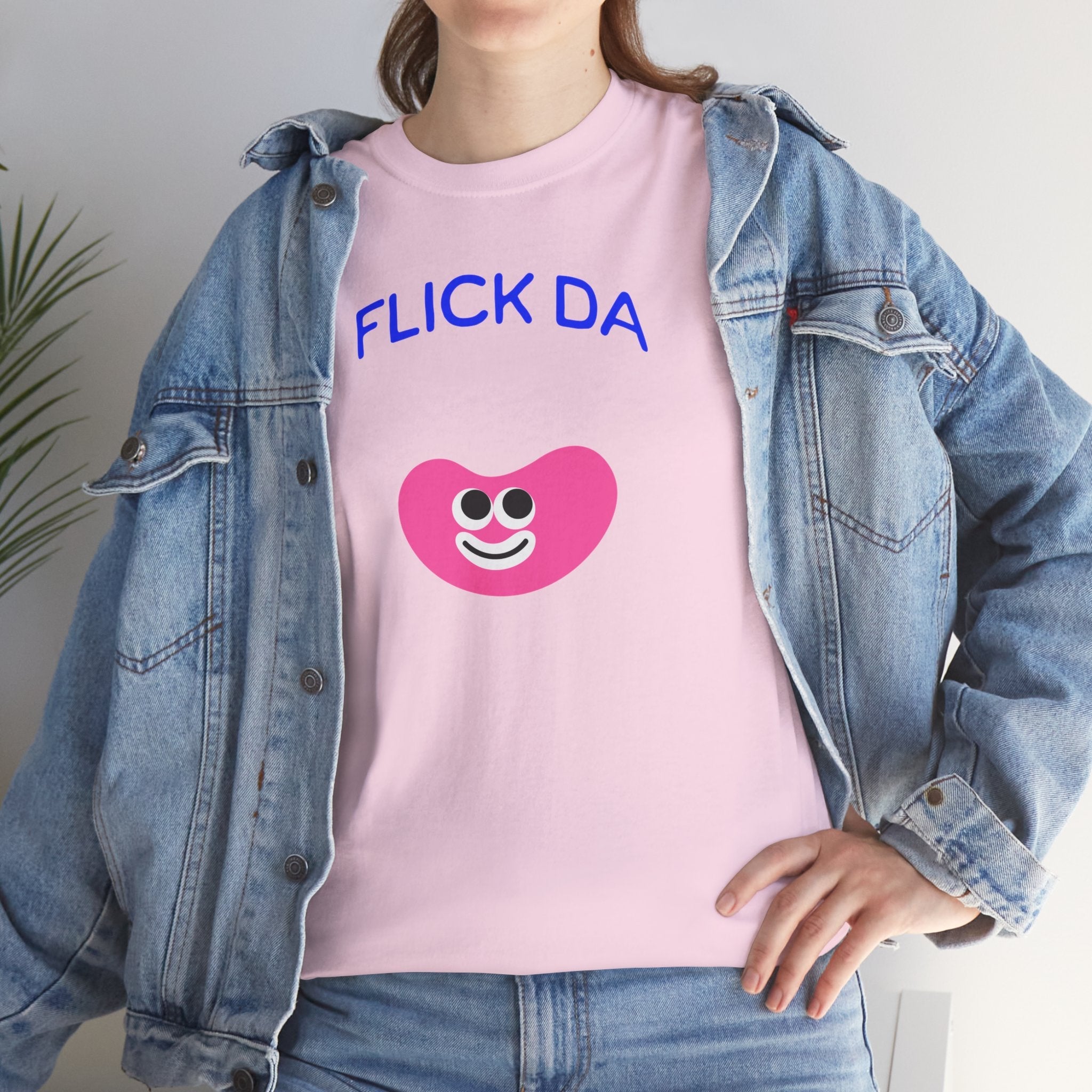 Flick Da Bean T-shirt , Funny T-Shirt, Fun Casual Wear, Gift for Friends, Everyday Summer Style, Comfortable Tee