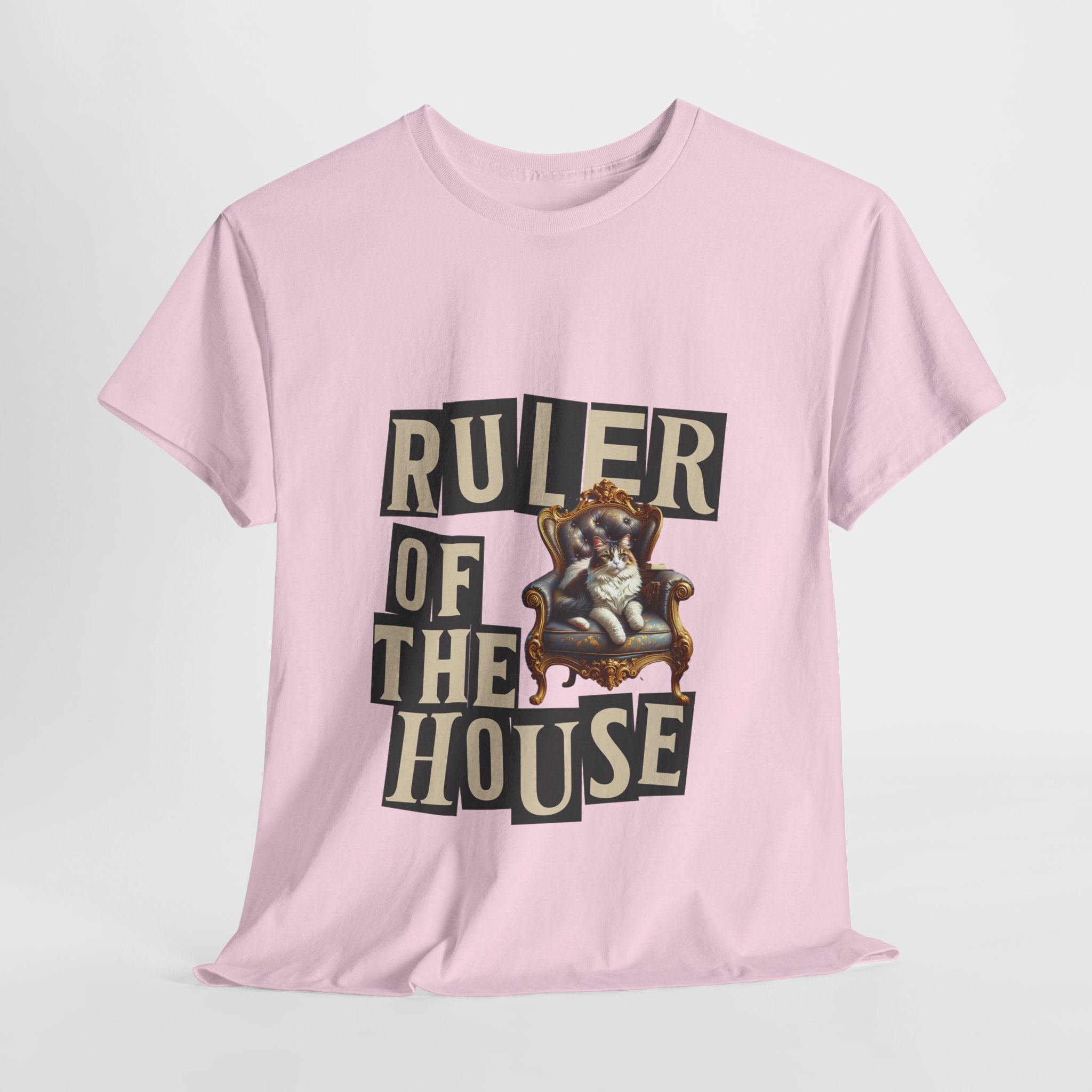 Ruler of the House Tee, Funny Pet Shirt, Gift for Cat Lovers, Unisex Cotton Tee, Casual Wear for Pet Owners