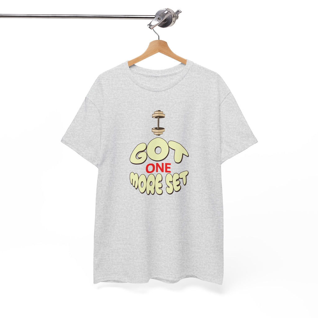 I Got One More Set t-shirt Perfect for Gym Lovers, Athletes, Workout Gift, Plus-Size Friendly, Casual Wear