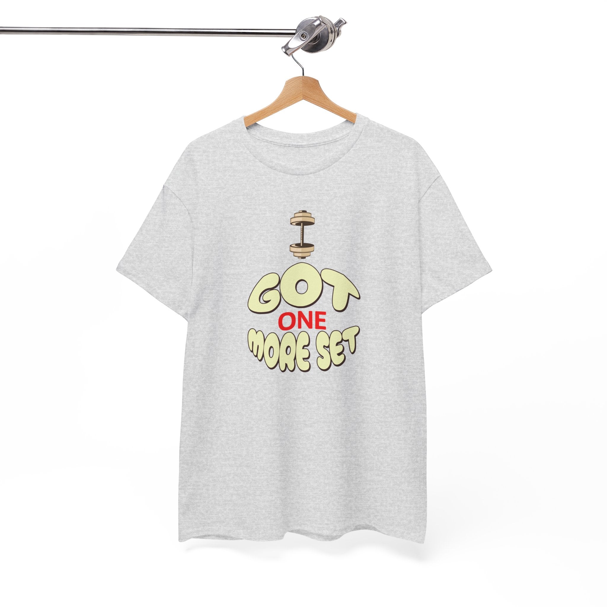 I Got One More Set t-shirt Perfect for Gym Lovers, Athletes, Workout Gift, Plus-Size Friendly, Casual Wear