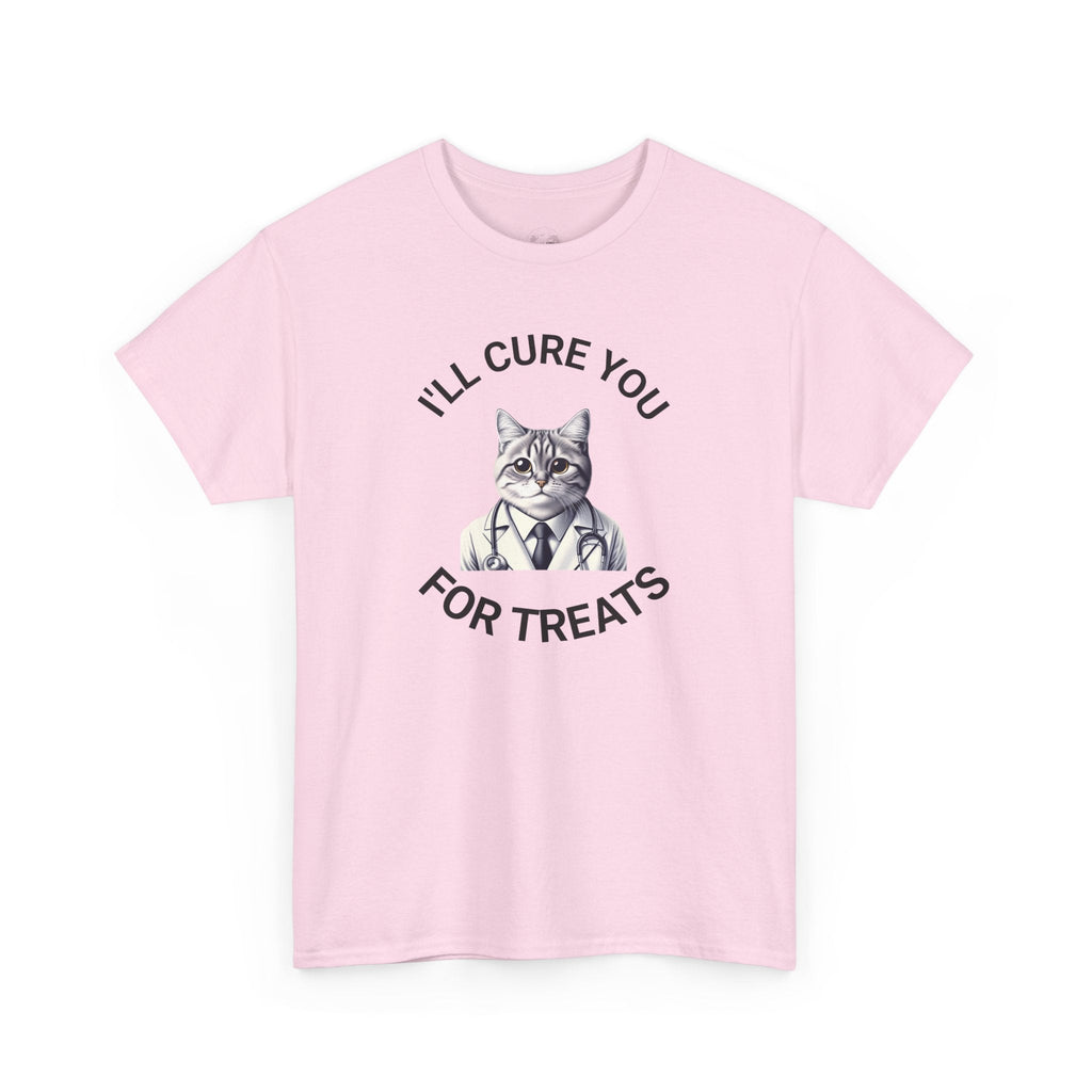 Cat Doctor Unisex Heavy Cotton Tee, Funny Cat Shirt for Pet Lovers, Gift for Vet Assistants, Casual Wear, Animal Lover's Tee