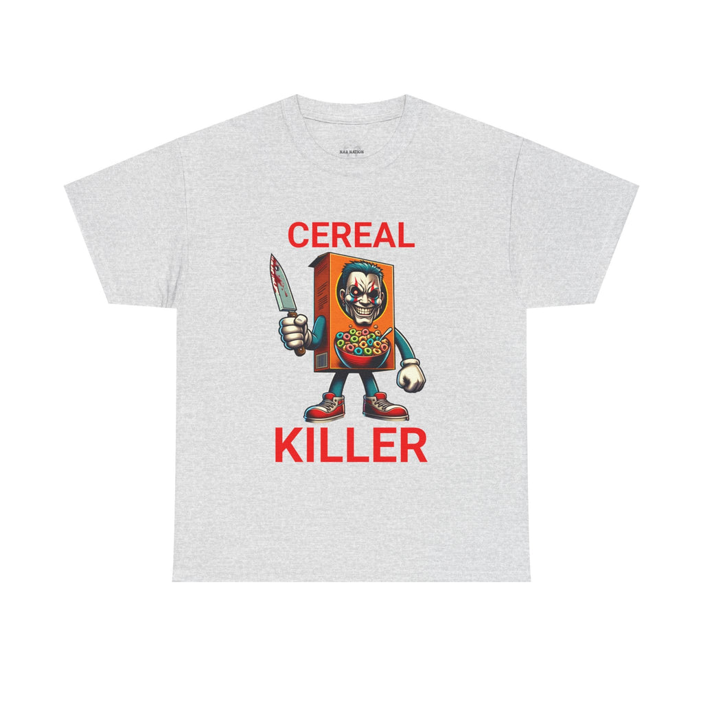 Cereal Killer Tee - Funny Unisex Cotton T-Shirt, Perfect for Halloween, Gift for Foodies, Quirky Humor Shirt