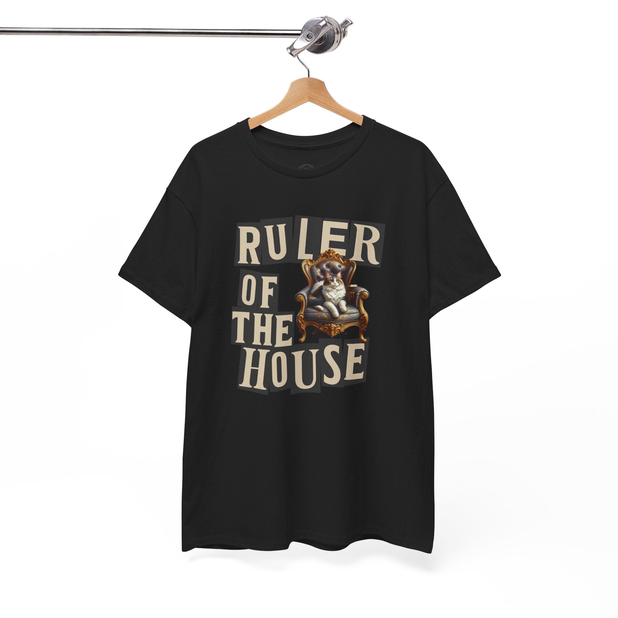 Ruler of the House Tee, Funny Pet Shirt, Gift for Cat Lovers, Unisex Cotton Tee, Casual Wear for Pet Owners