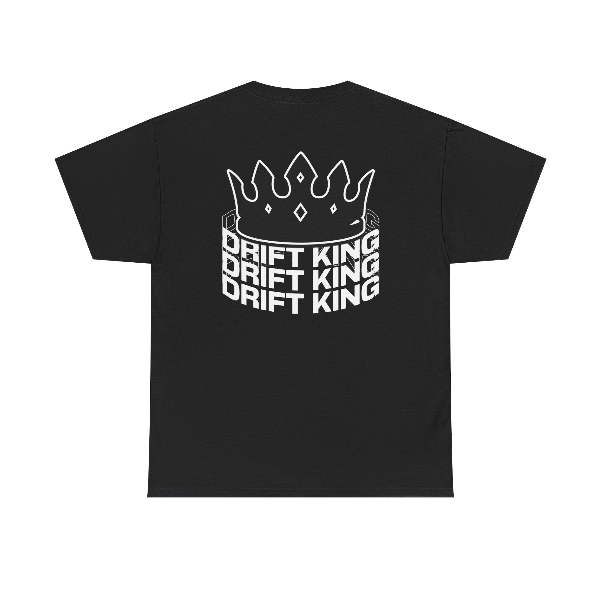 Drift King Unisex Heavy Cotton Tee - Stylish Streetwear, Perfect for Car Enthusiasts, Gift for Drivers, Casual Wear, Unique Tee