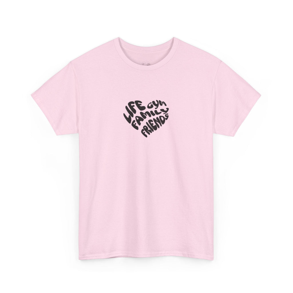 Life family friends gym shirt gym shirt fitness enthusiast shirt gym rat shirt