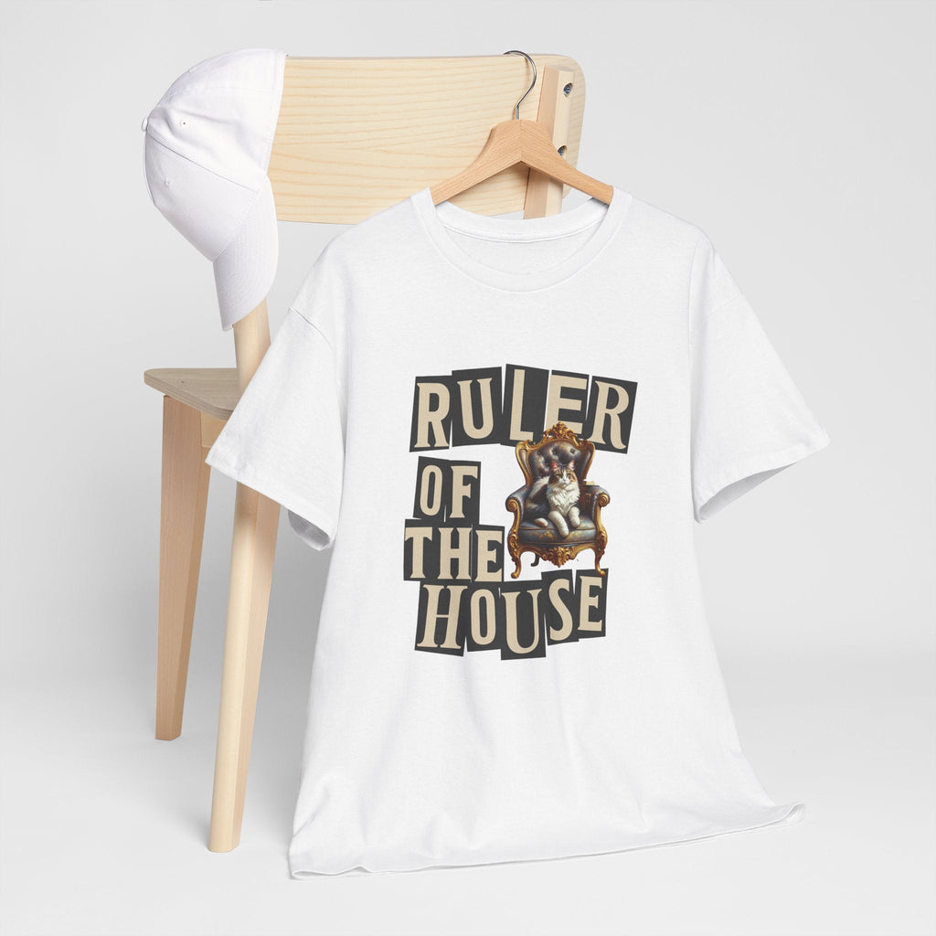 Ruler of the House Tee, Funny Pet Shirt, Gift for Cat Lovers, Unisex Cotton Tee, Casual Wear for Pet Owners