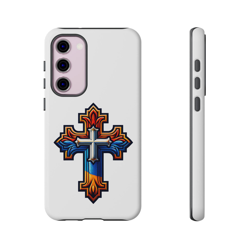 Armenian cross flag phone case iPhone Samsung Google, Christian phone case, white phone case