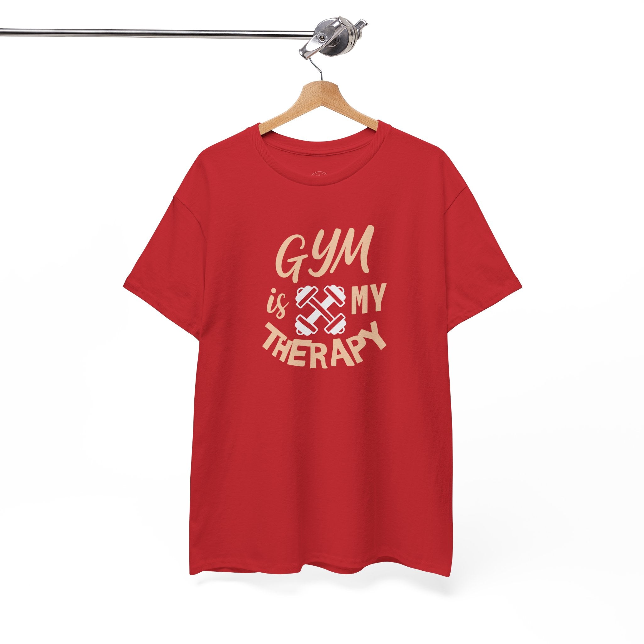 Gym Therapy Tee - Unisex Heavy Cotton T-Shirt, Fitness Apparel, Workout Gift, Motivational Shirt, Gym Lover Clothing
