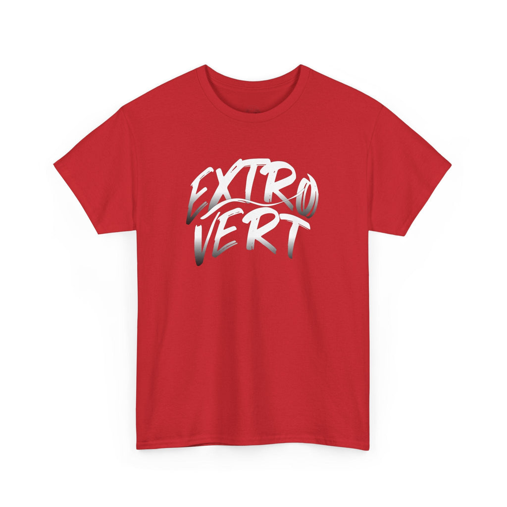 Extrovert Unisex Heavy Cotton Tee - Casual Wear, Gift for Social Butterflies, Graphic Tee, Everyday Comfort, Fun Statement Shirt