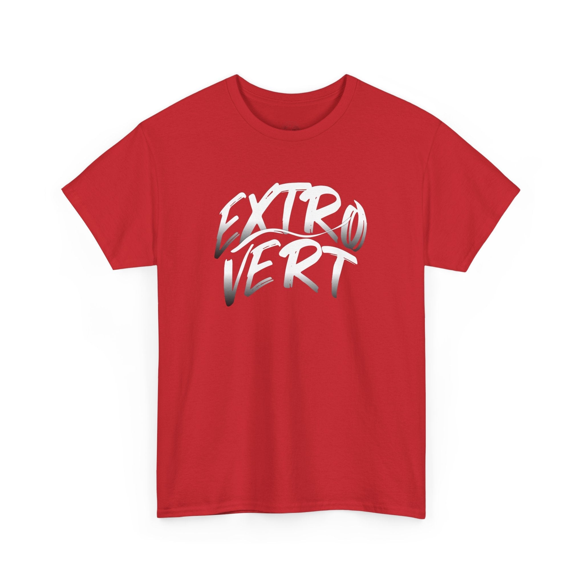 Extrovert Unisex Heavy Cotton Tee - Casual Wear, Gift for Social Butterflies, Graphic Tee, Everyday Comfort, Fun Statement Shirt