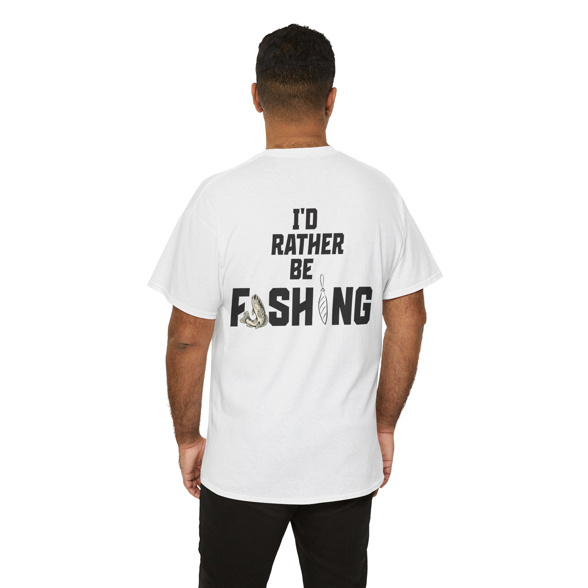 I'd Rather Be Fishing Tee | Fishing Graphic Shirt, Angler Design