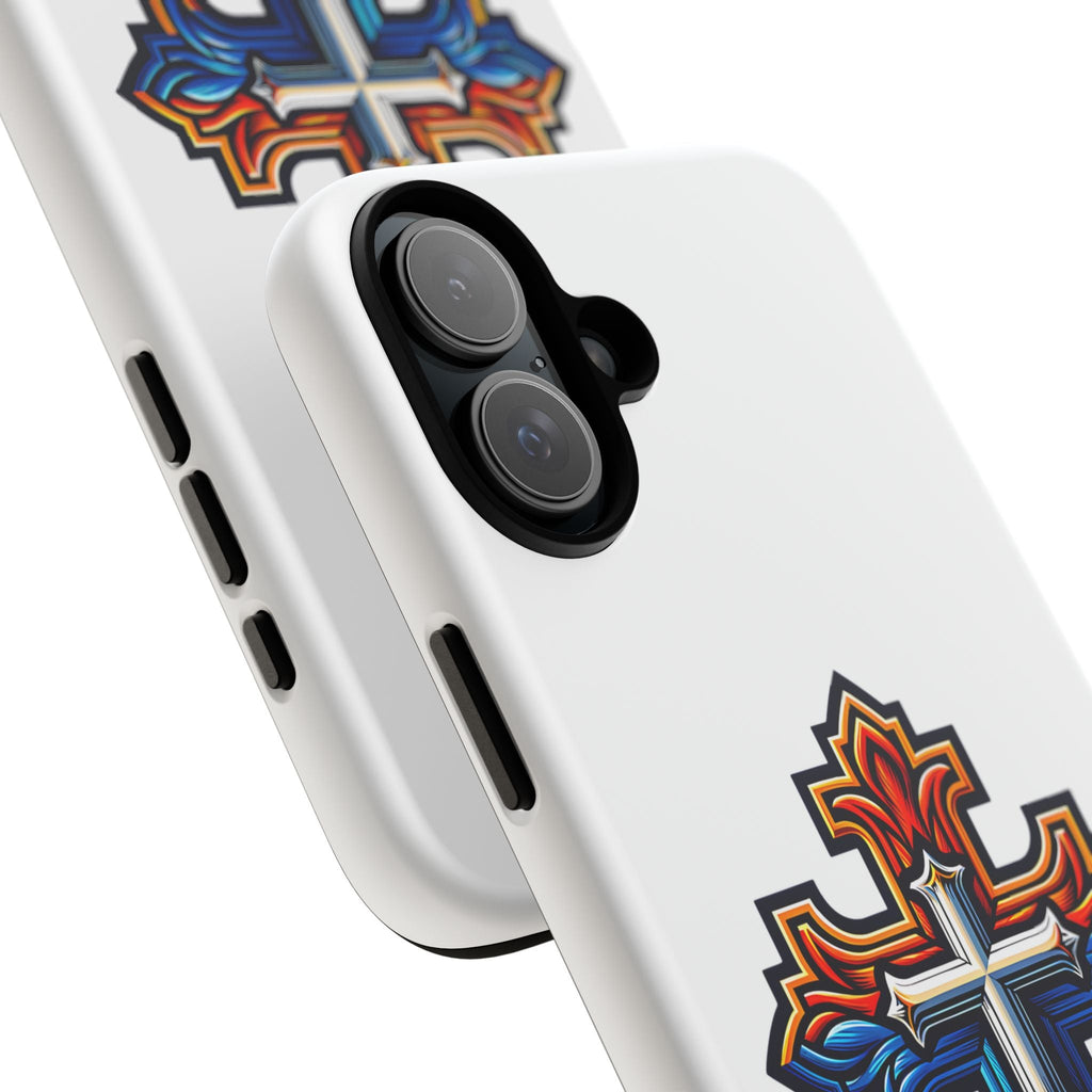 Armenian cross flag phone case iPhone Samsung Google, Christian phone case, white phone case