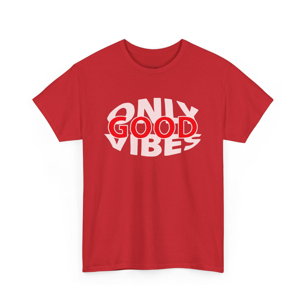 Only Good Vibes Unisex Heavy Cotton Tee | Casual Wear, Gift for Friends, Summer Outfit, Music Festival T-Shirt, Everyday Comfort