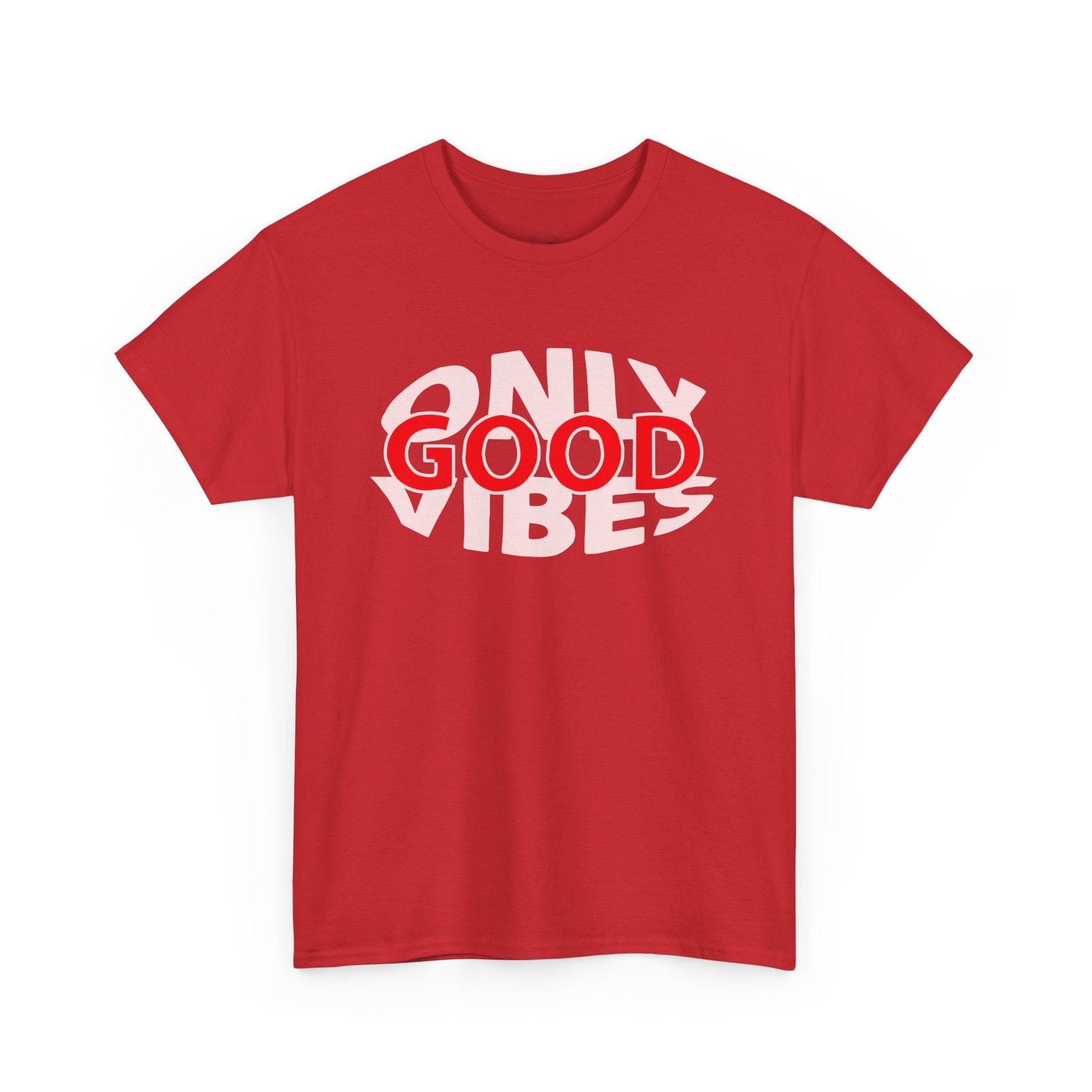 Only Good Vibes Unisex Heavy Cotton Tee | Casual Wear, Gift for Friends, Summer Outfit, Music Festival T-Shirt, Everyday Comfort