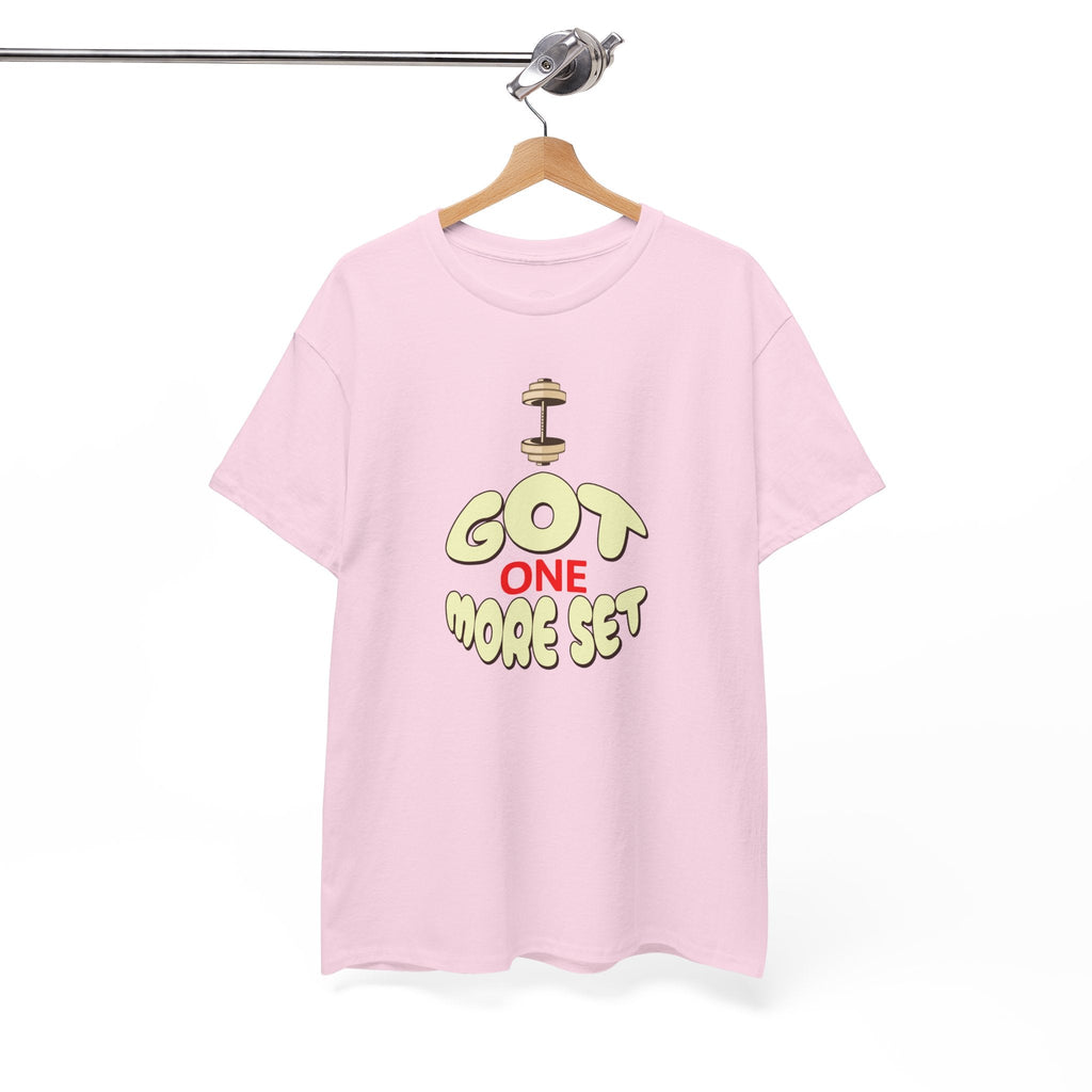 I Got One More Set t-shirt Perfect for Gym Lovers, Athletes, Workout Gift, Plus-Size Friendly, Casual Wear