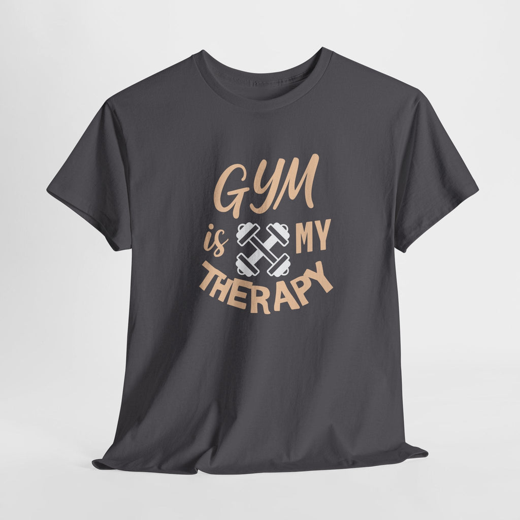 Gym Therapy Tee - Unisex Heavy Cotton T-Shirt, Fitness Apparel, Workout Gift, Motivational Shirt, Gym Lover Clothing