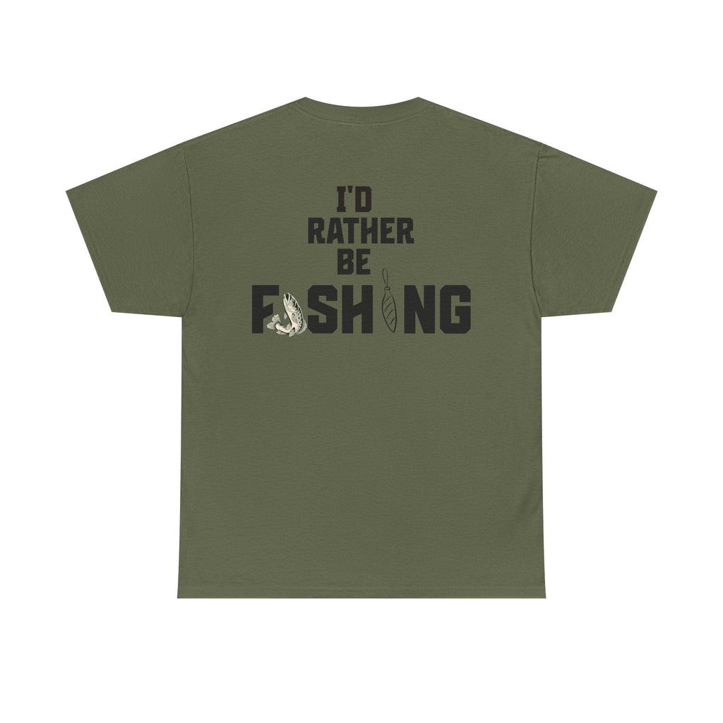 I'd Rather Be Fishing Tee | Fishing Graphic Shirt, Angler Design