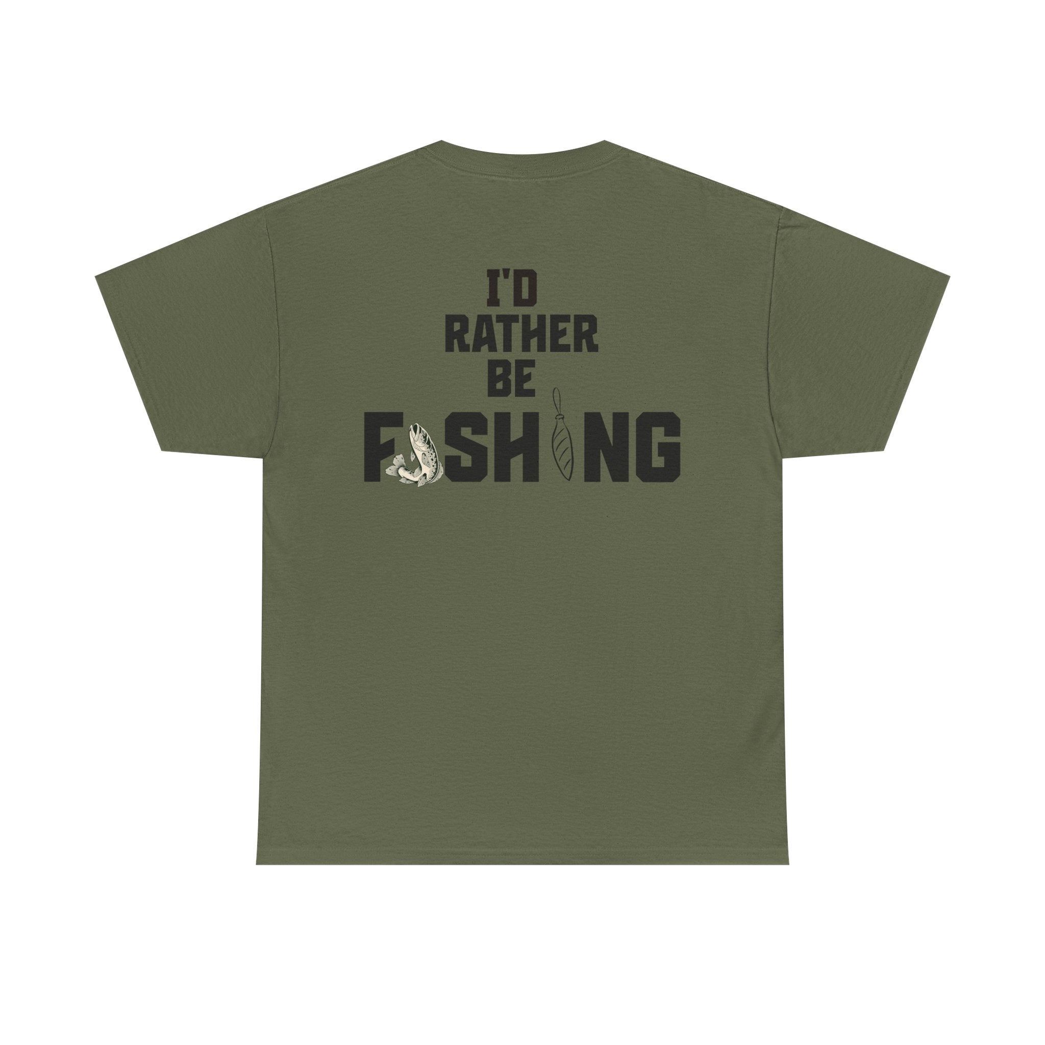 I'd Rather Be Fishing Tee | Fishing Graphic Shirt, Angler Design