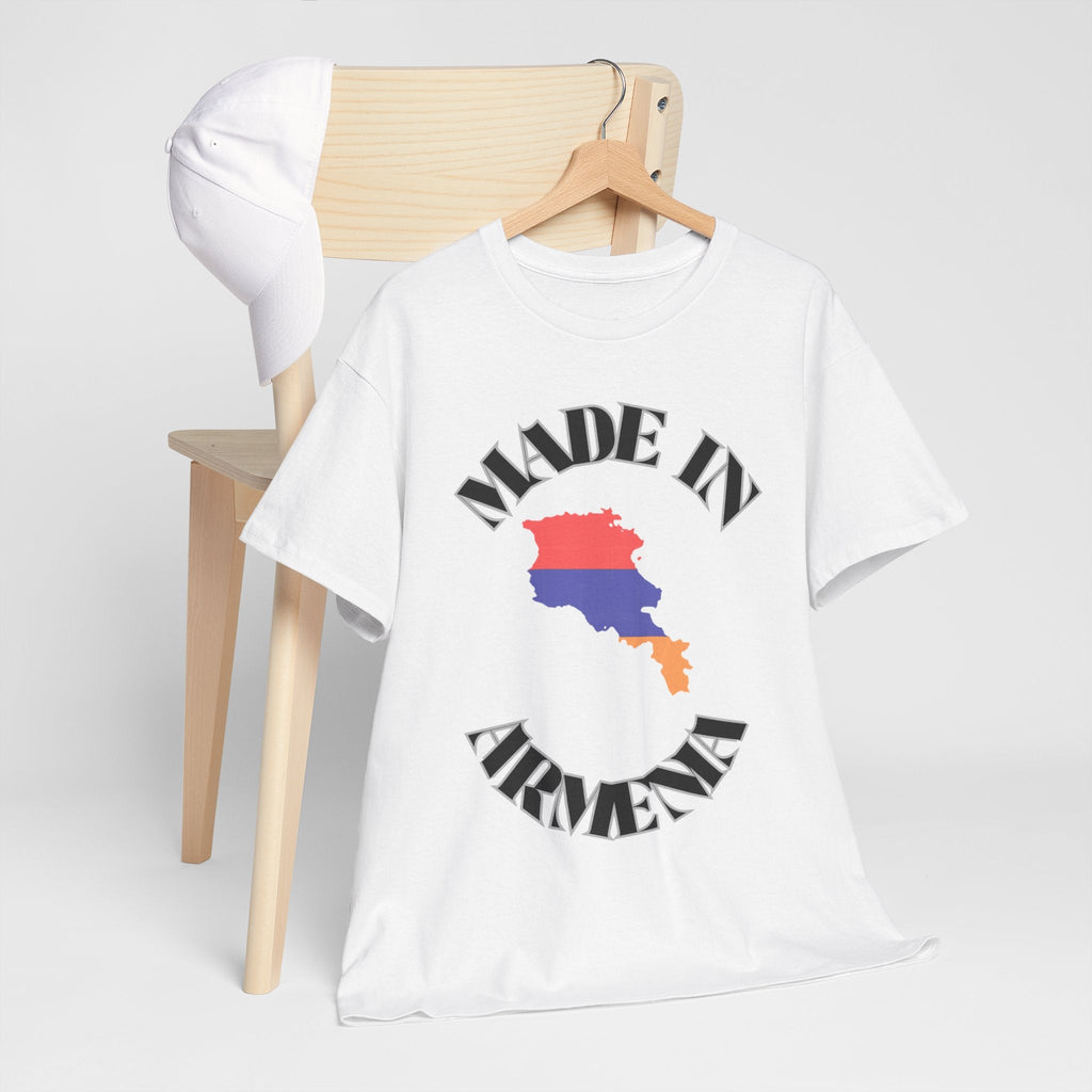 Proudly Made in Armenia Tee - Unisex Heavy Cotton T-Shirt, Armenian Pride, Gift for Him/Her, Travel Souvenir, Casual Wear, Cultural Apparel