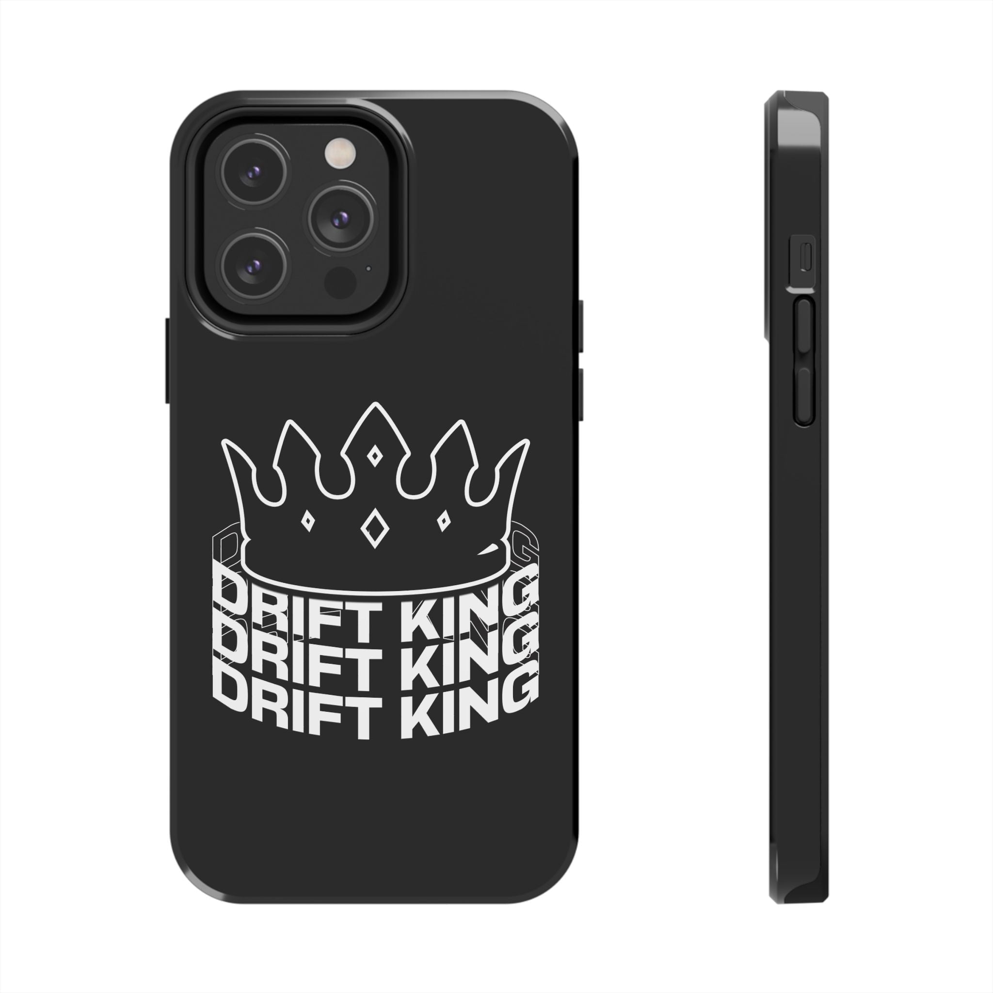 Drift King crown iPhone phone case | Tough Phone Case, racing typography iphone compatible