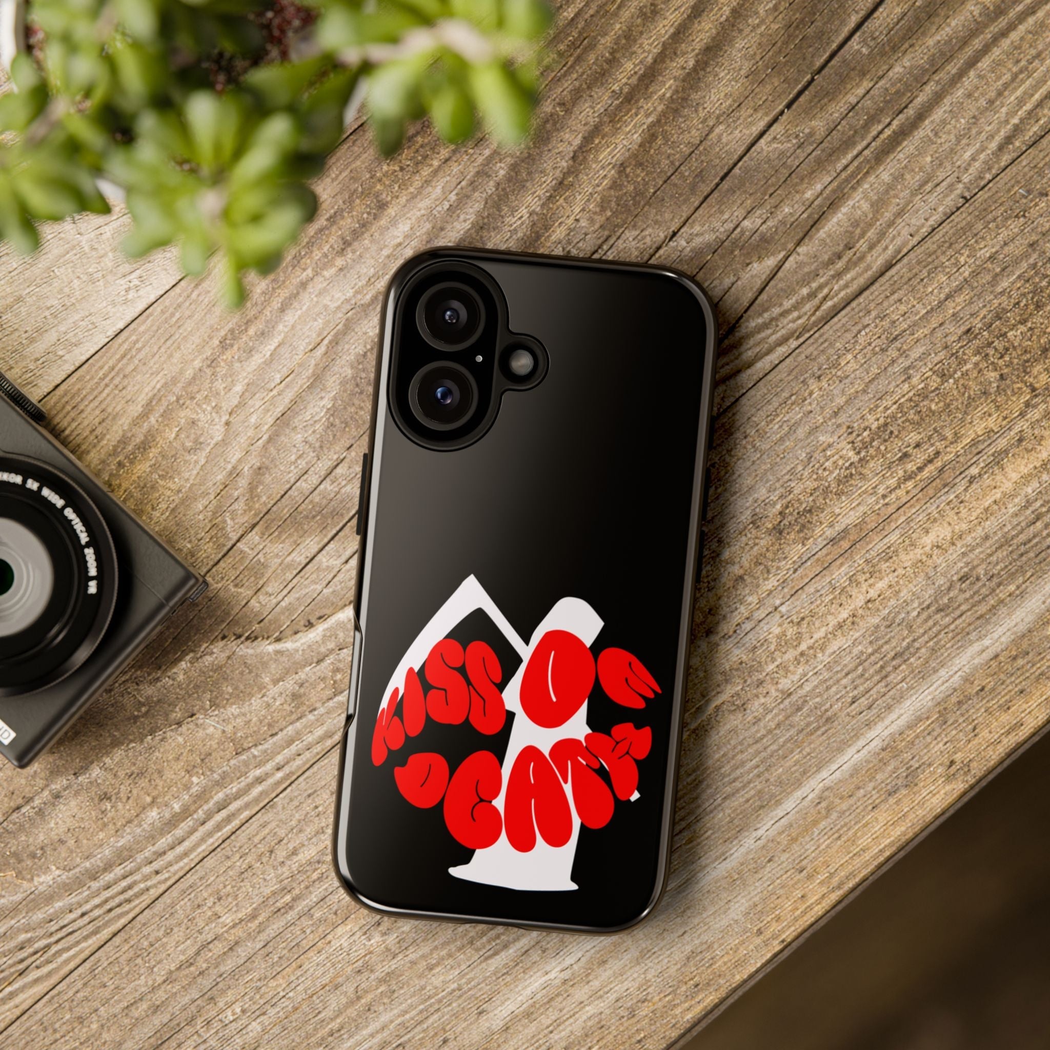 kiss Of Death Phone Case , cool phone case, cool design phone case, iPhone phone case, Samsung phone case, google phone case, black case