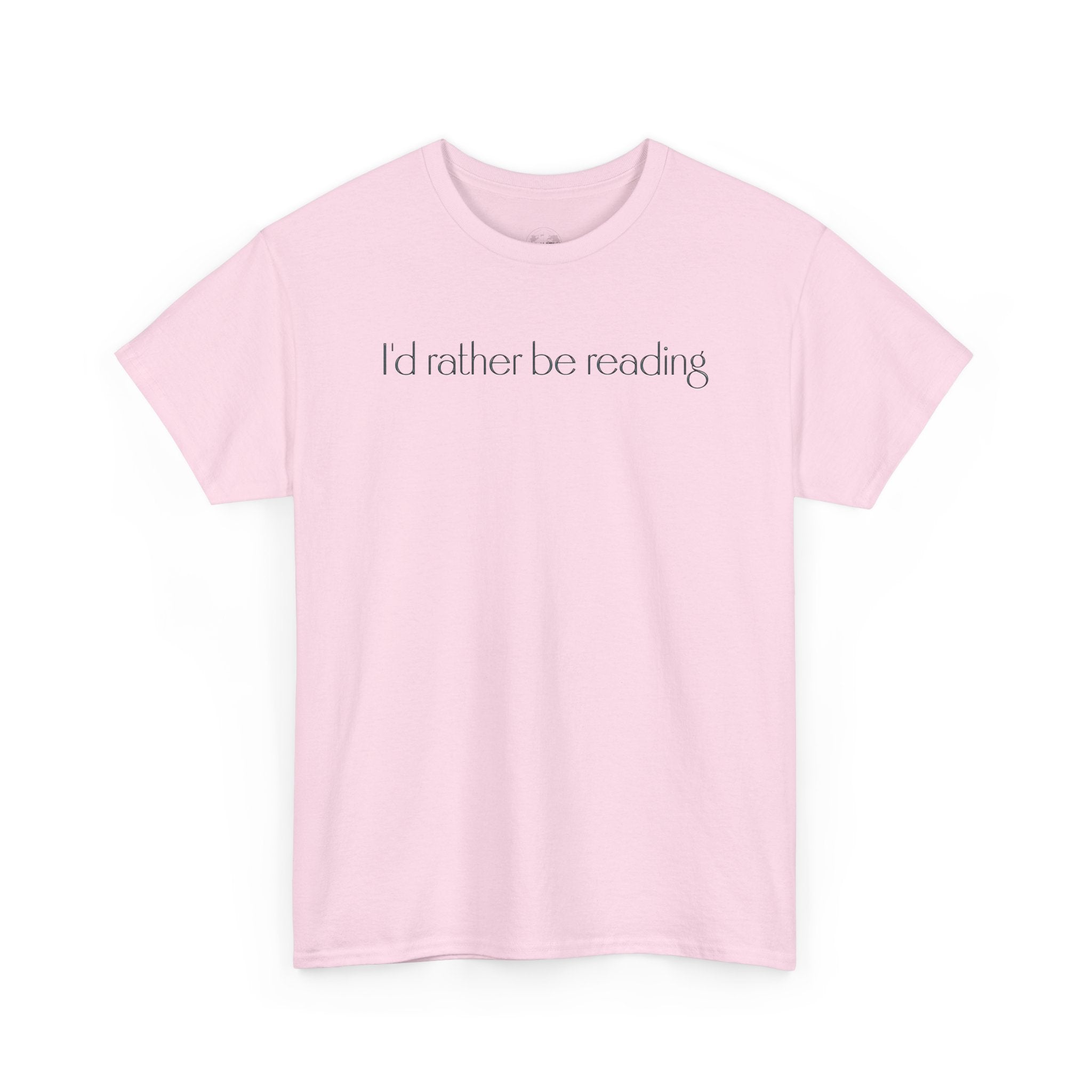 I'd Rather Be Reading Unisex Heavy Cotton Tee - Perfect for Book Lovers, Cozy Vibes, Gift for Readers, Literary Enthusiasts, Casual Wear