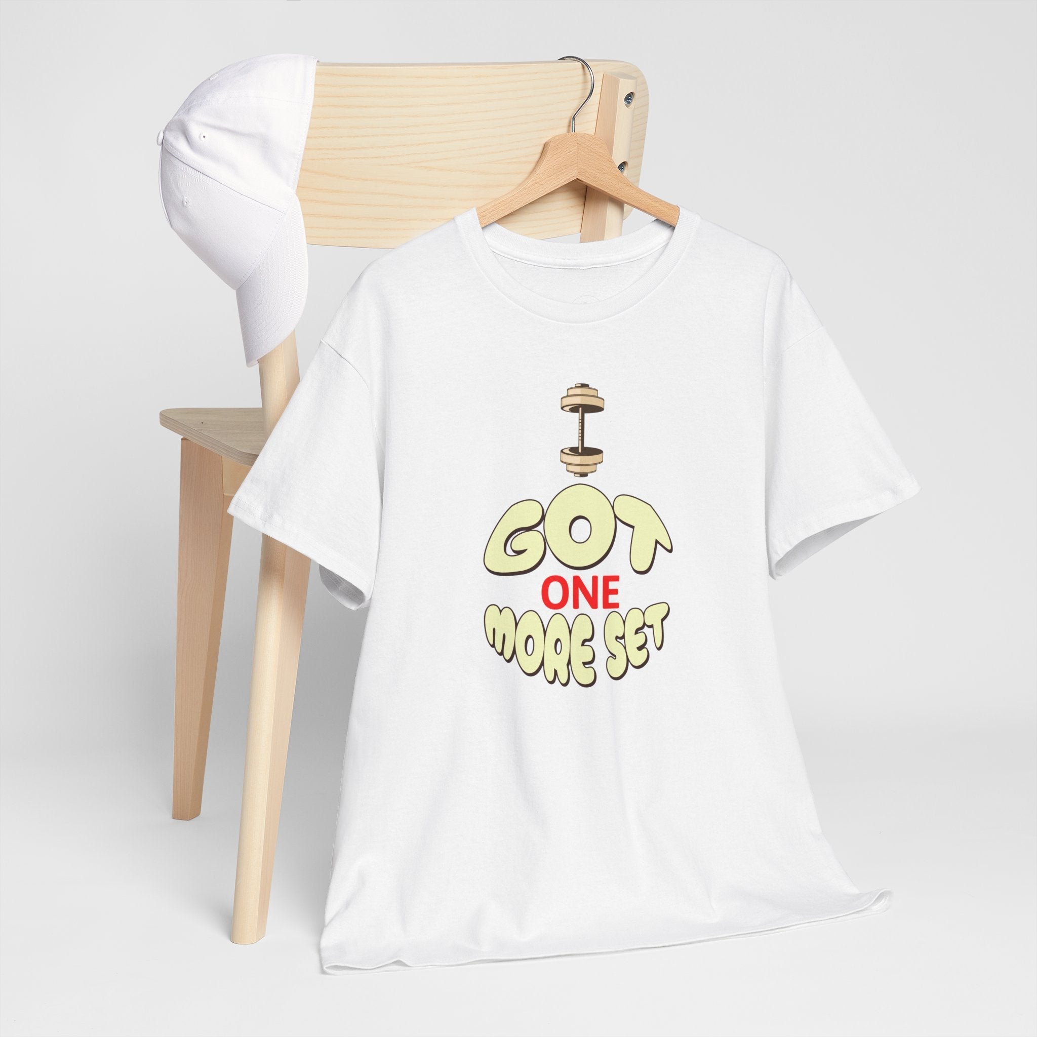 I Got One More Set t-shirt Perfect for Gym Lovers, Athletes, Workout Gift, Plus-Size Friendly, Casual Wear