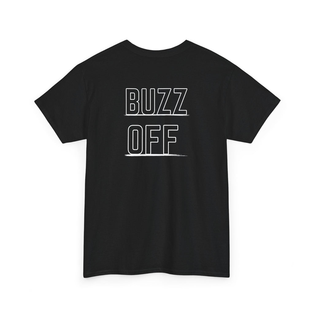 Buzz Off Unisex Heavy Cotton Tee - Funny Graphic Tee, Bee Lover Gift, Summer Outfit, Birthday Gift, Casual Wear