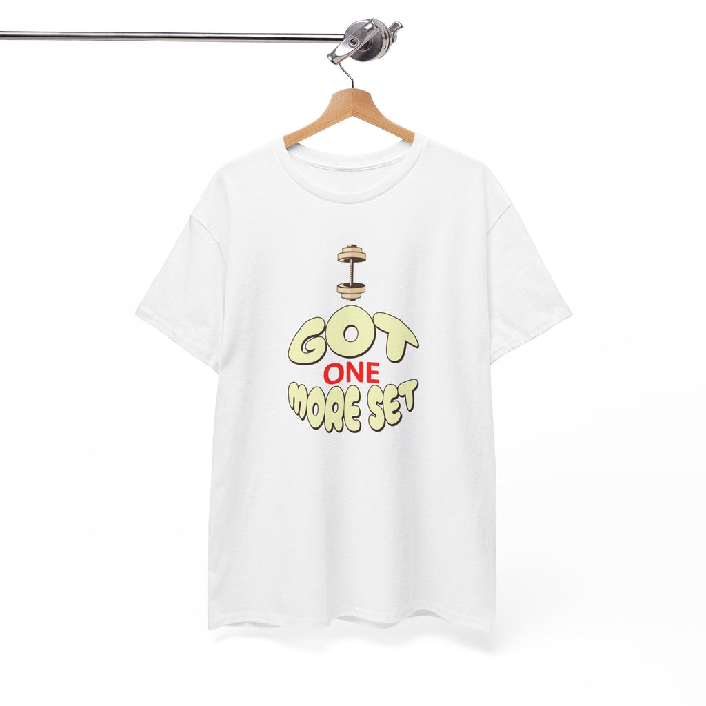 I Got One More Set t-shirt Perfect for Gym Lovers, Athletes, Workout Gift, Plus-Size Friendly, Casual Wear