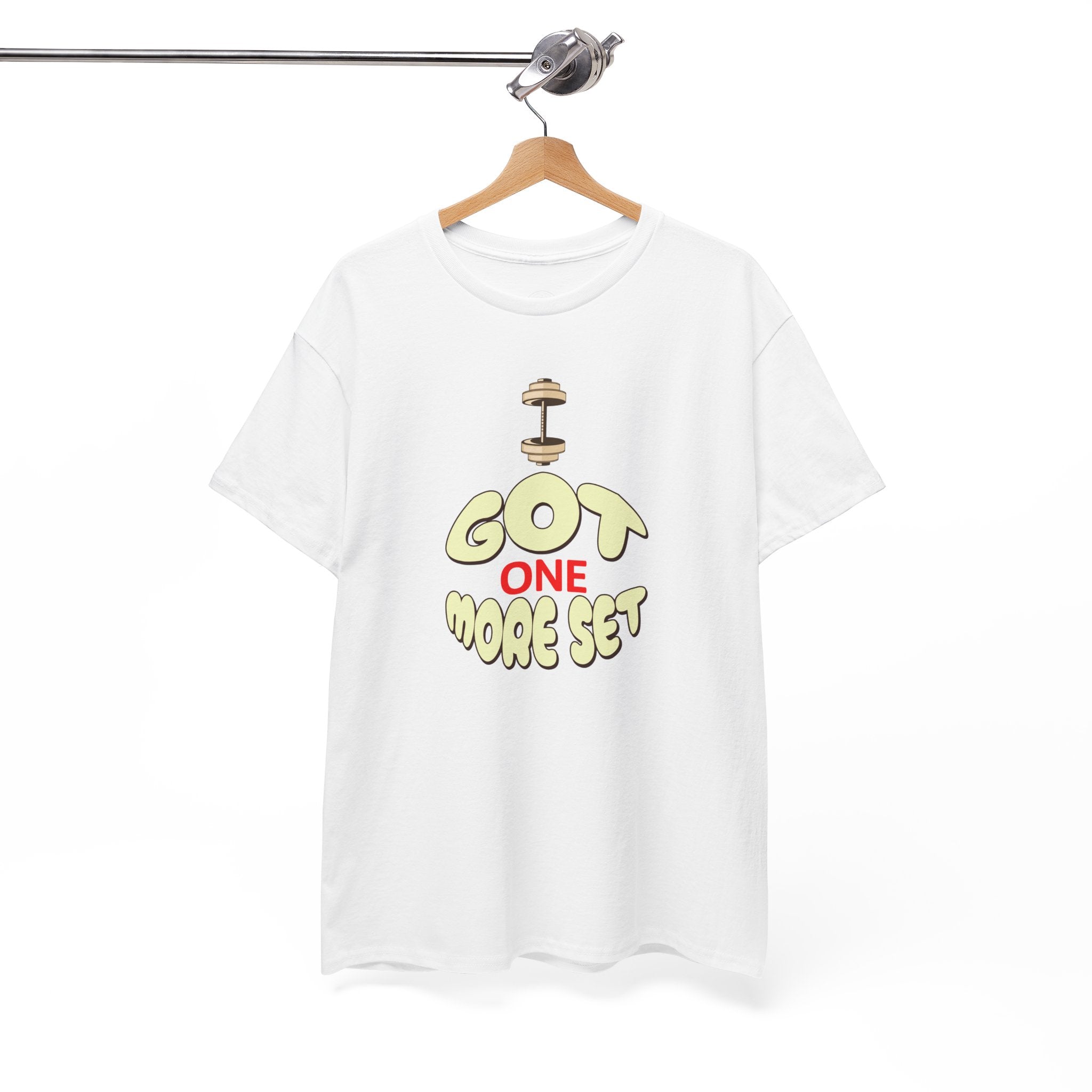I Got One More Set t-shirt Perfect for Gym Lovers, Athletes, Workout Gift, Plus-Size Friendly, Casual Wear