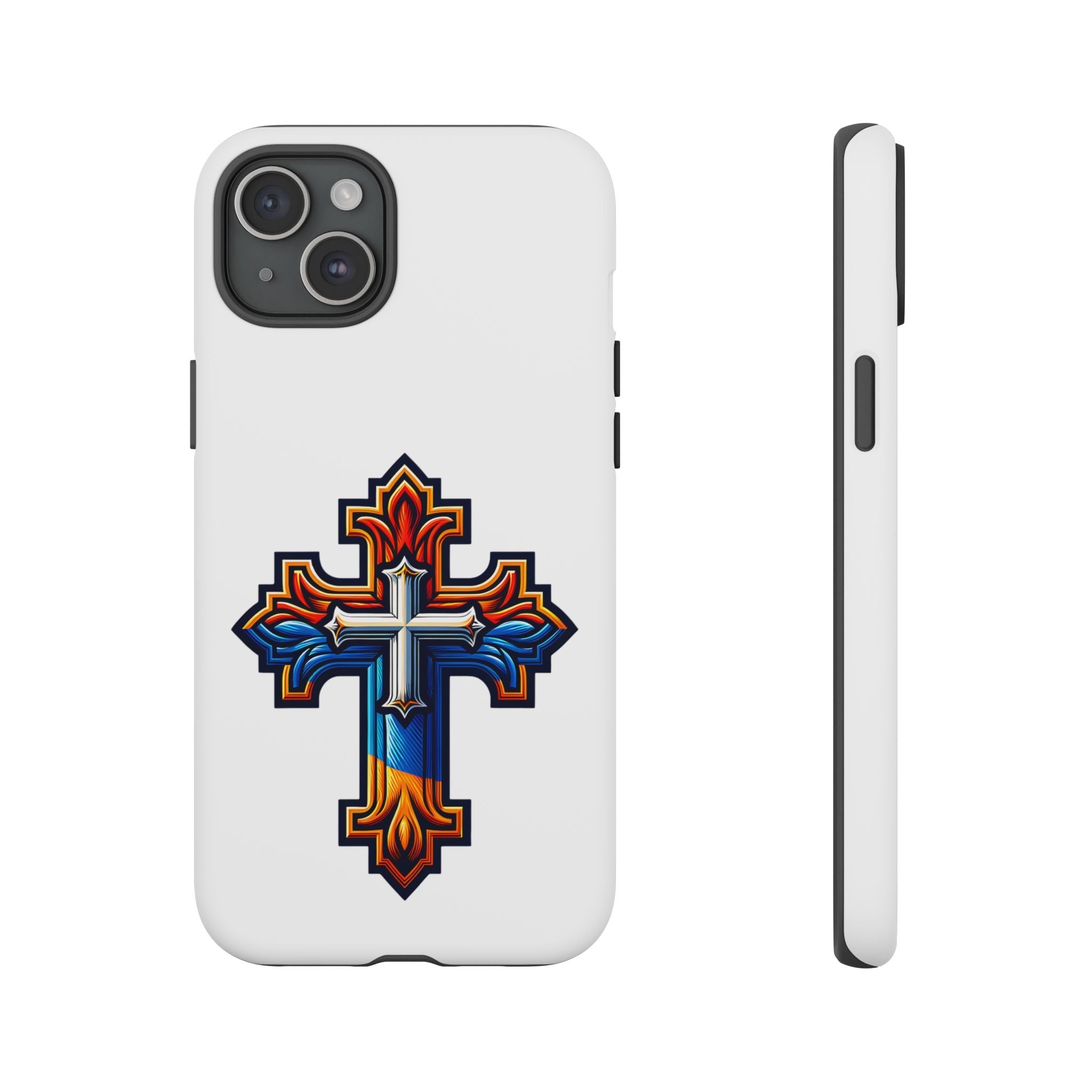 Armenian cross flag phone case iPhone Samsung Google, Christian phone case, white phone case