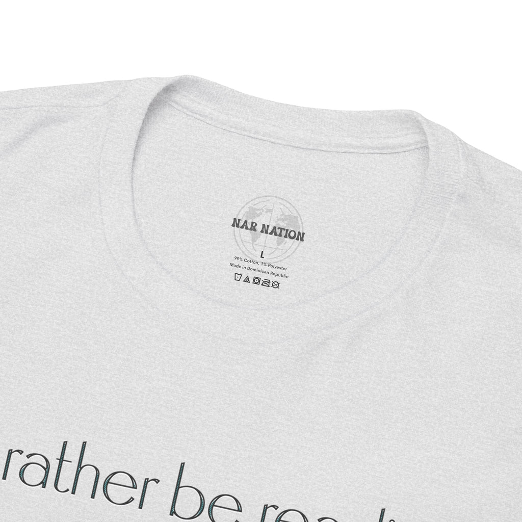 I'd Rather Be Reading Unisex Heavy Cotton Tee - Perfect for Book Lovers, Cozy Vibes, Gift for Readers, Literary Enthusiasts, Casual Wear