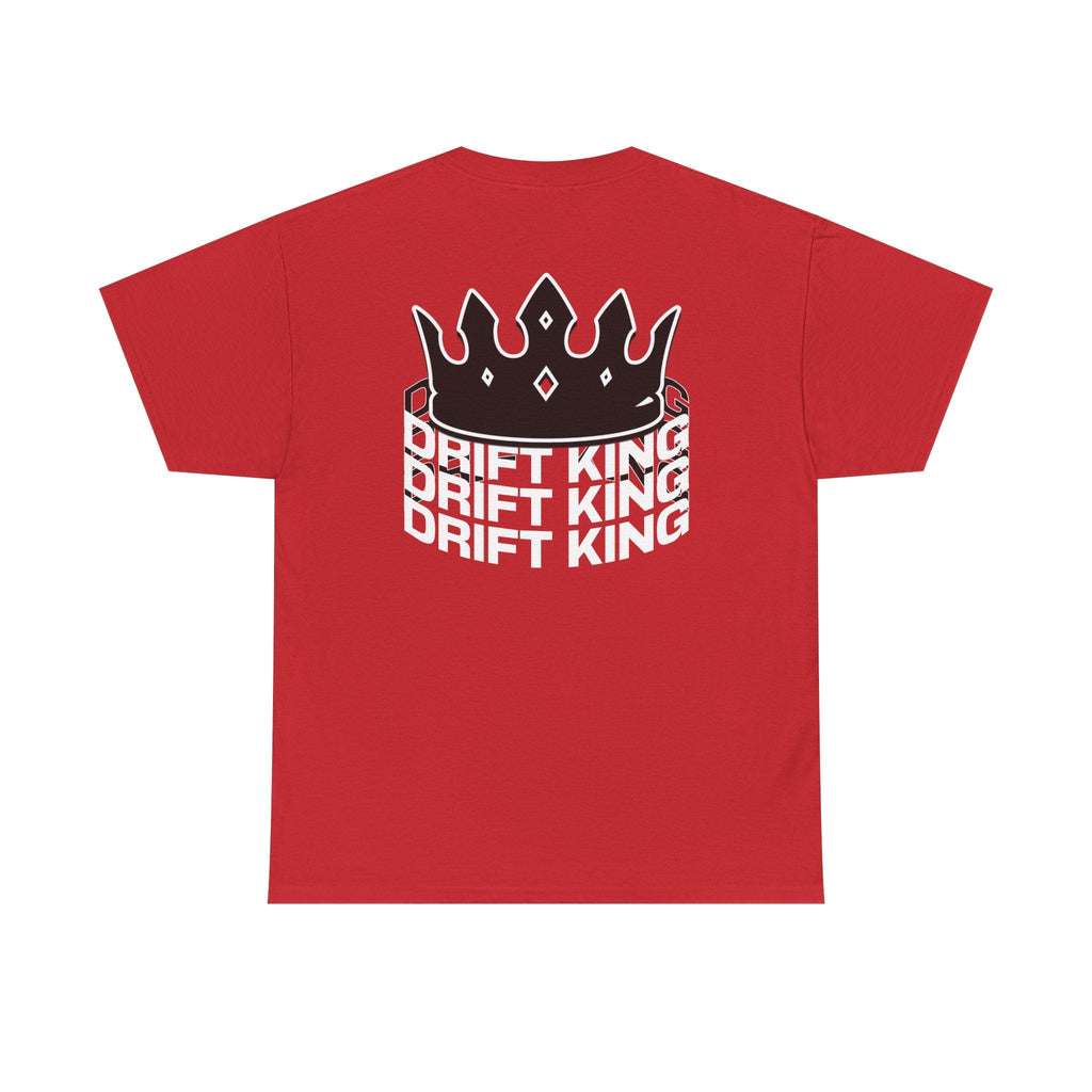 Drift King Unisex Heavy Cotton Tee - Stylish Streetwear, Perfect for Car Enthusiasts, Gift for Drivers, Casual Wear, Unique Tee