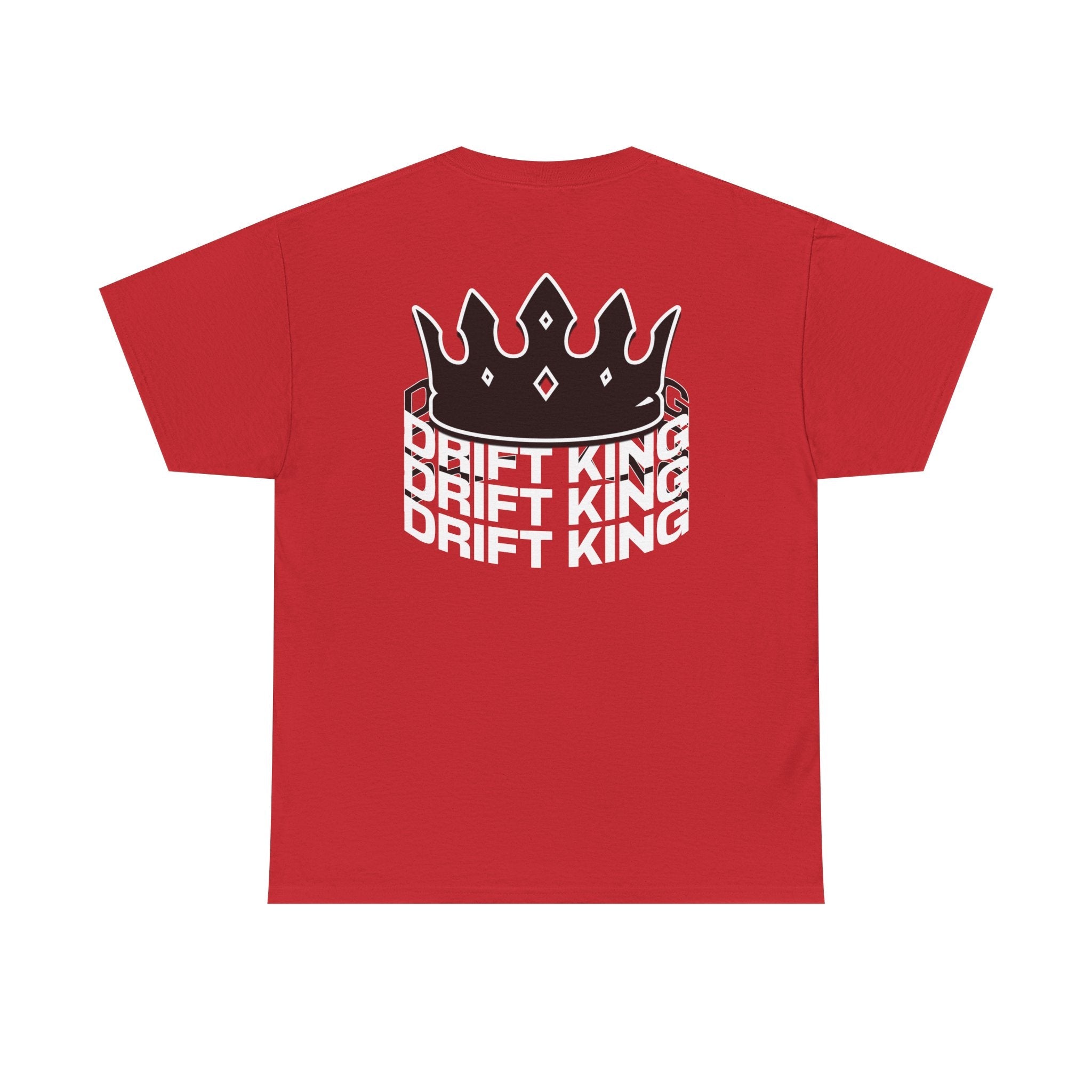 Drift King Unisex Heavy Cotton Tee - Stylish Streetwear, Perfect for Car Enthusiasts, Gift for Drivers, Casual Wear, Unique Tee