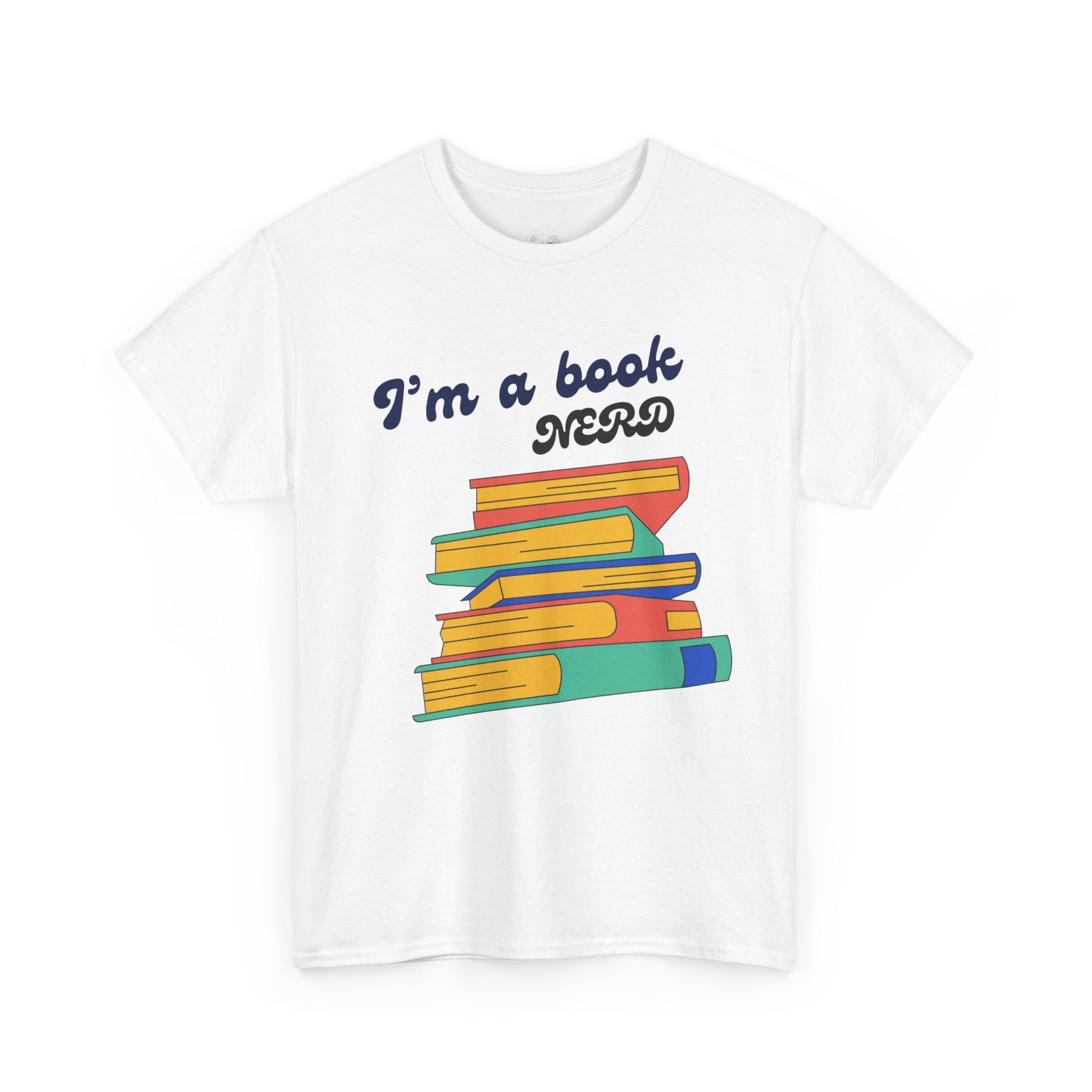 I'm a Book Nerd Unisex Heavy Cotton Tee, Perfect for Book Lovers, Reading Gifts, Nerdy Apparel, Casual Wear, book nerd shirt