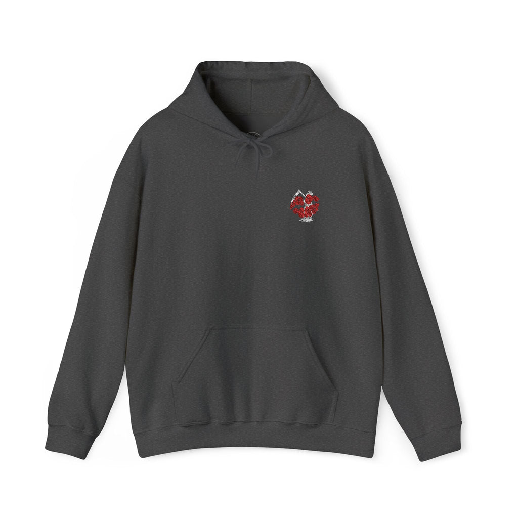 Kiss of death hoodie, Cool embroidery  design hoodie, kangaroo pouch pocket hoodie, adjustable drawstring hood
