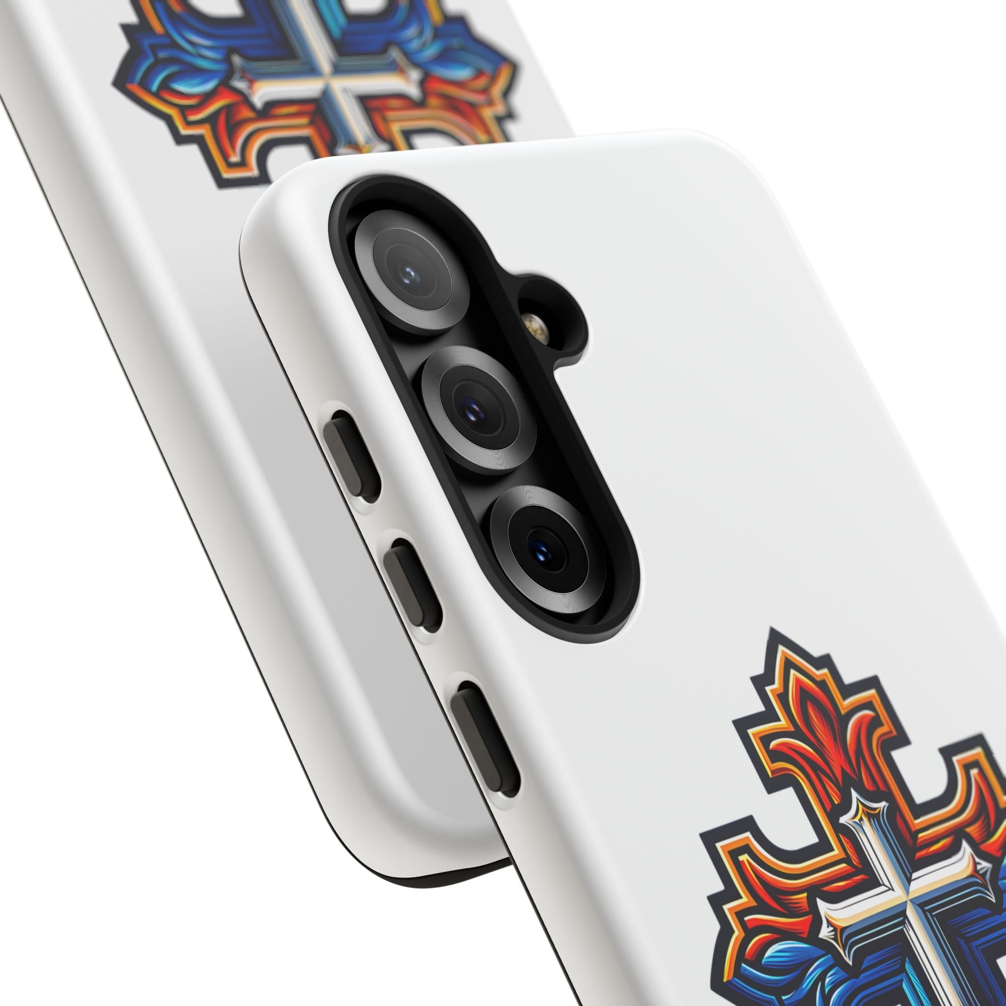 Armenian cross flag phone case iPhone Samsung Google, Christian phone case, white phone case