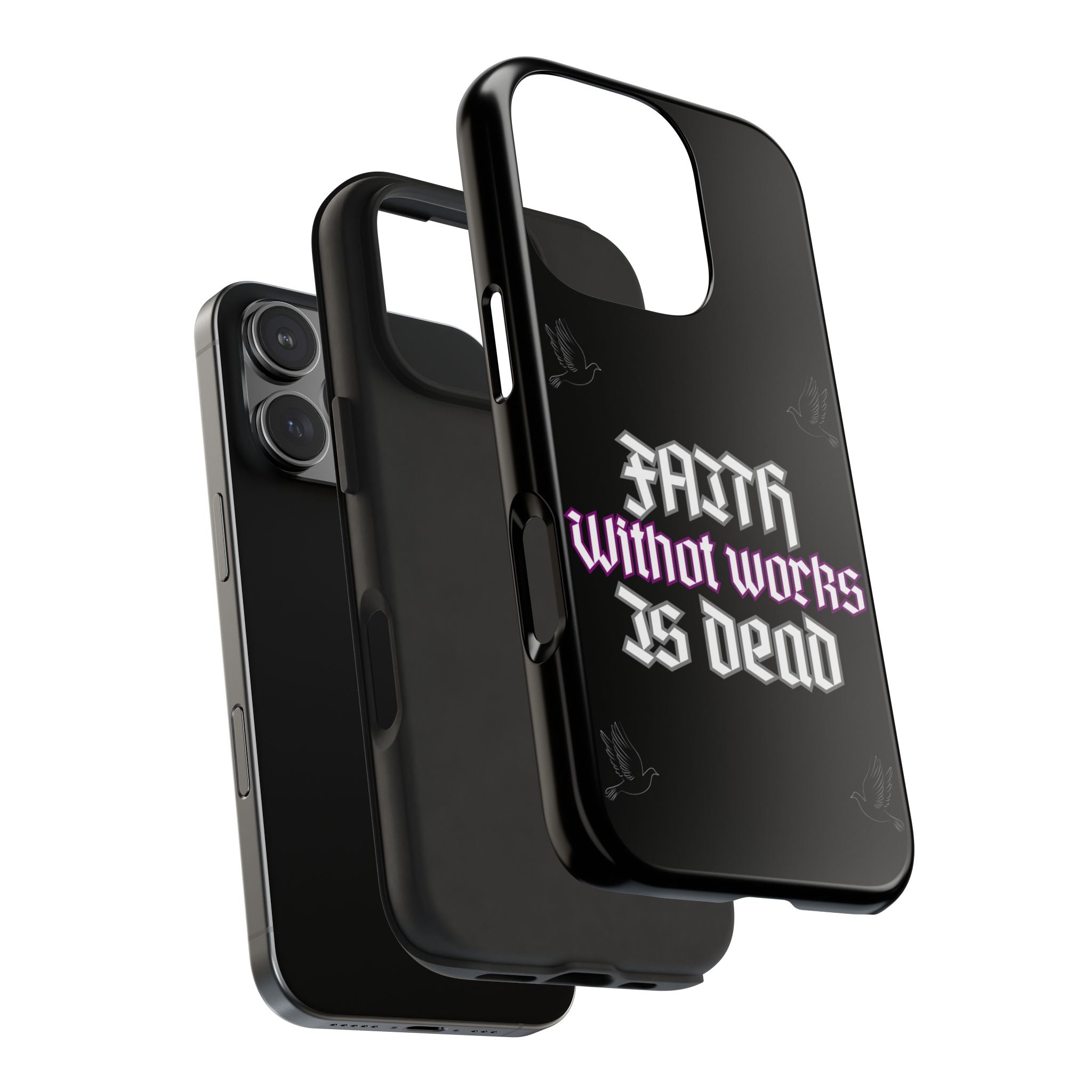 Faith Without Works Is Dead Phone Case iPhone compatible phone case | Tough Phone Case, Religious Quote