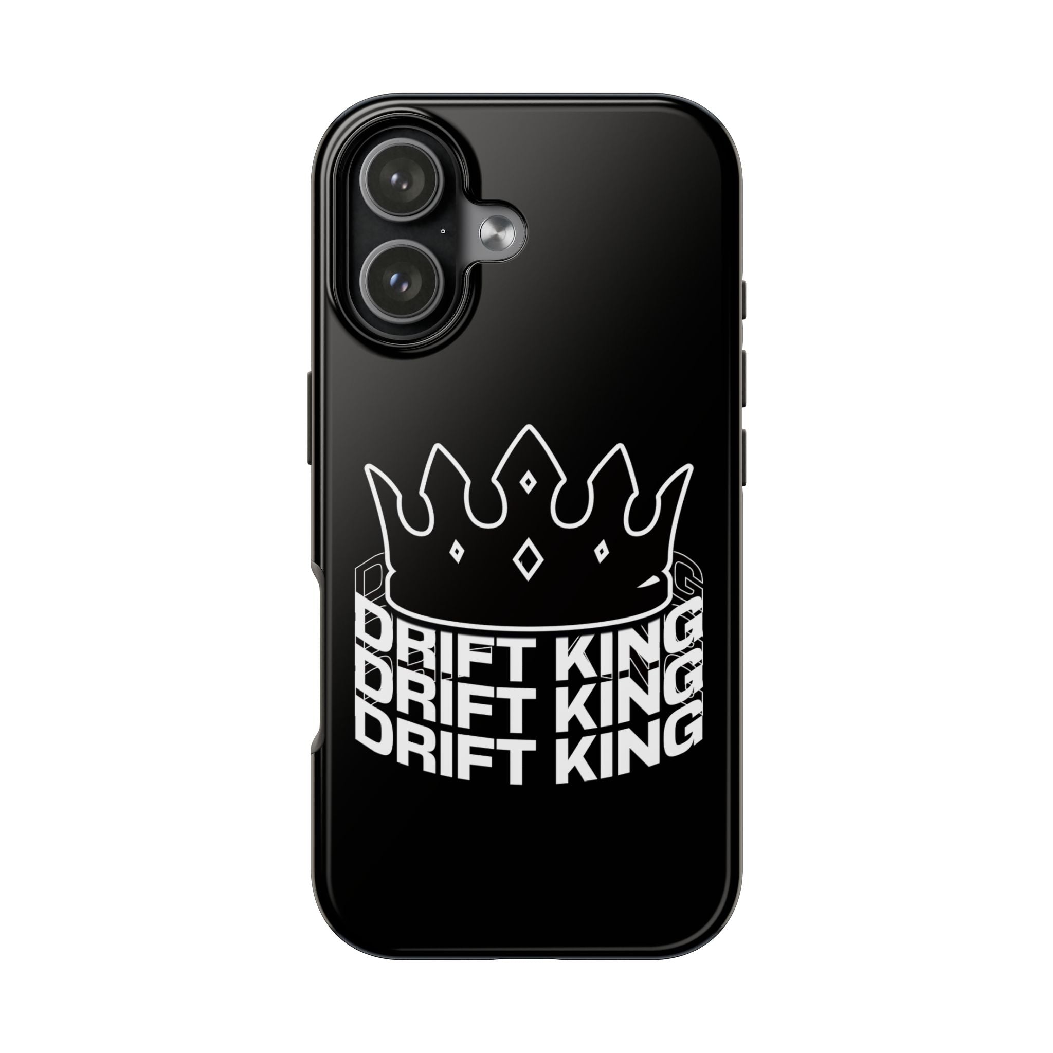 Drift King crown iPhone phone case | Tough Phone Case, racing typography iphone compatible