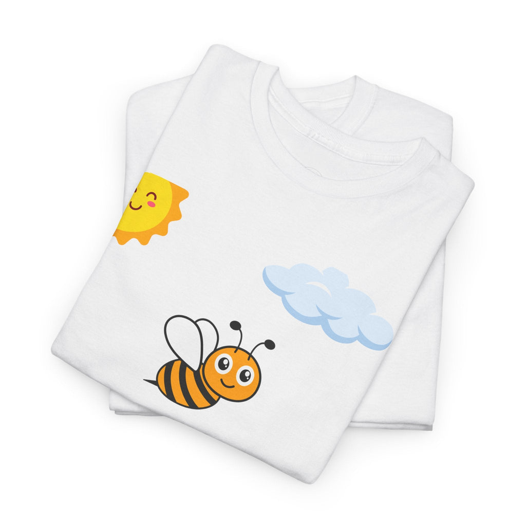 Cute be positive t-shirt. bee plus t-shirt