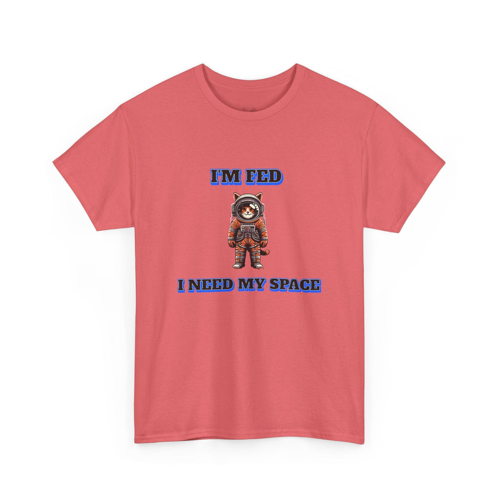 Funny cat lover shirt I'm Fed, I Need My Space - Funny Gift, Casual Wear, Animal Lover Shirt, Self-Care Humor, Everyday Comfort
