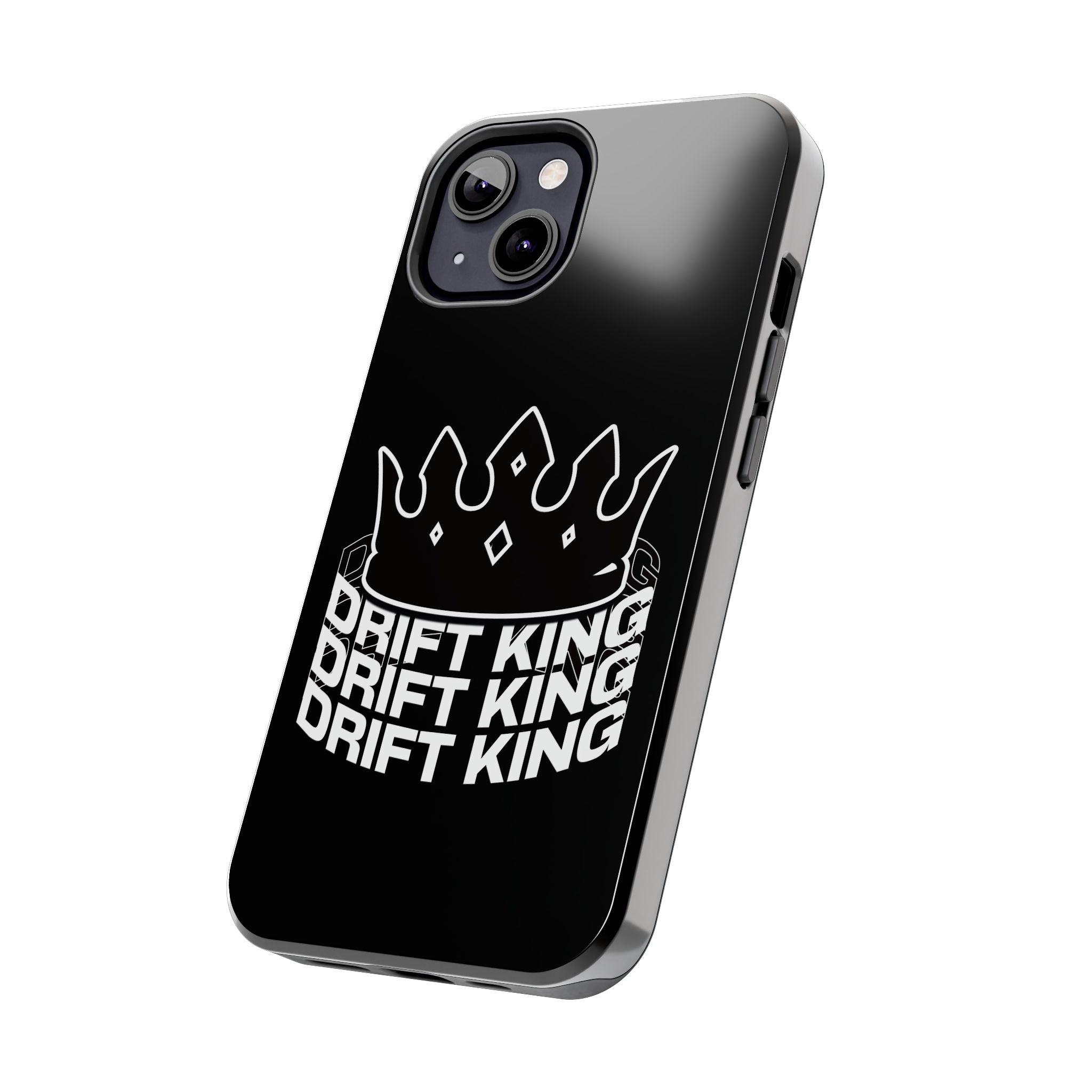 Drift King crown iPhone phone case | Tough Phone Case, racing typography iphone compatible