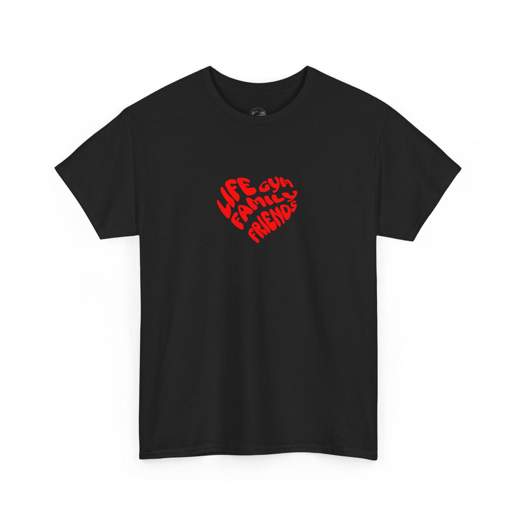 Life family friends gym shirt gym shirt fitness enthusiast shirt gym rat shirt