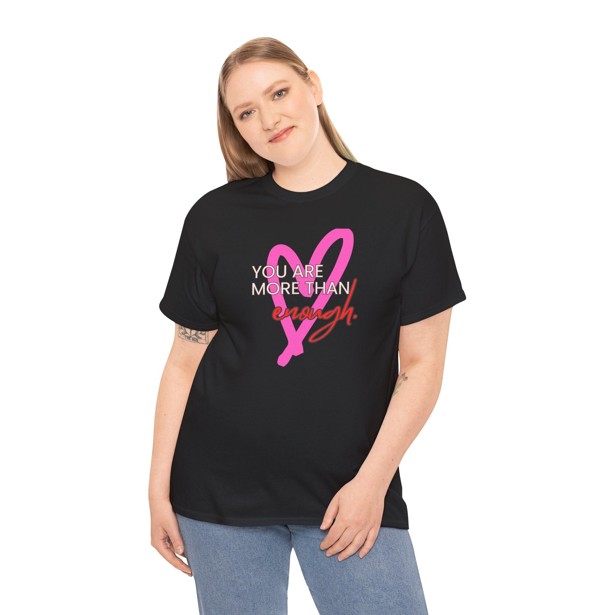 You are more than enough cute black shirt, gift for her