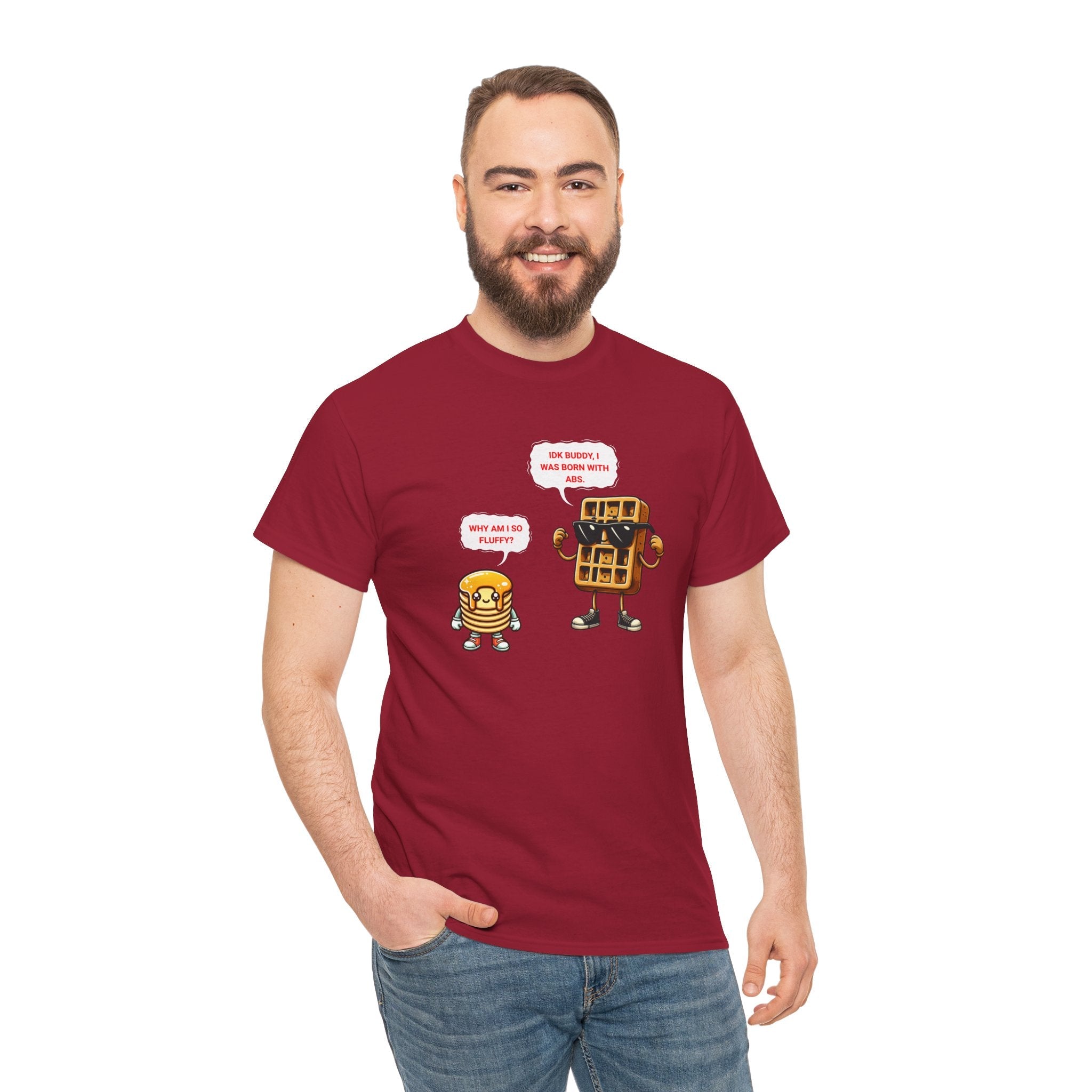 Funny breakfast waffle shirt  waffle with abs shirt breakfast lovers shirt, waffle lovers shirt