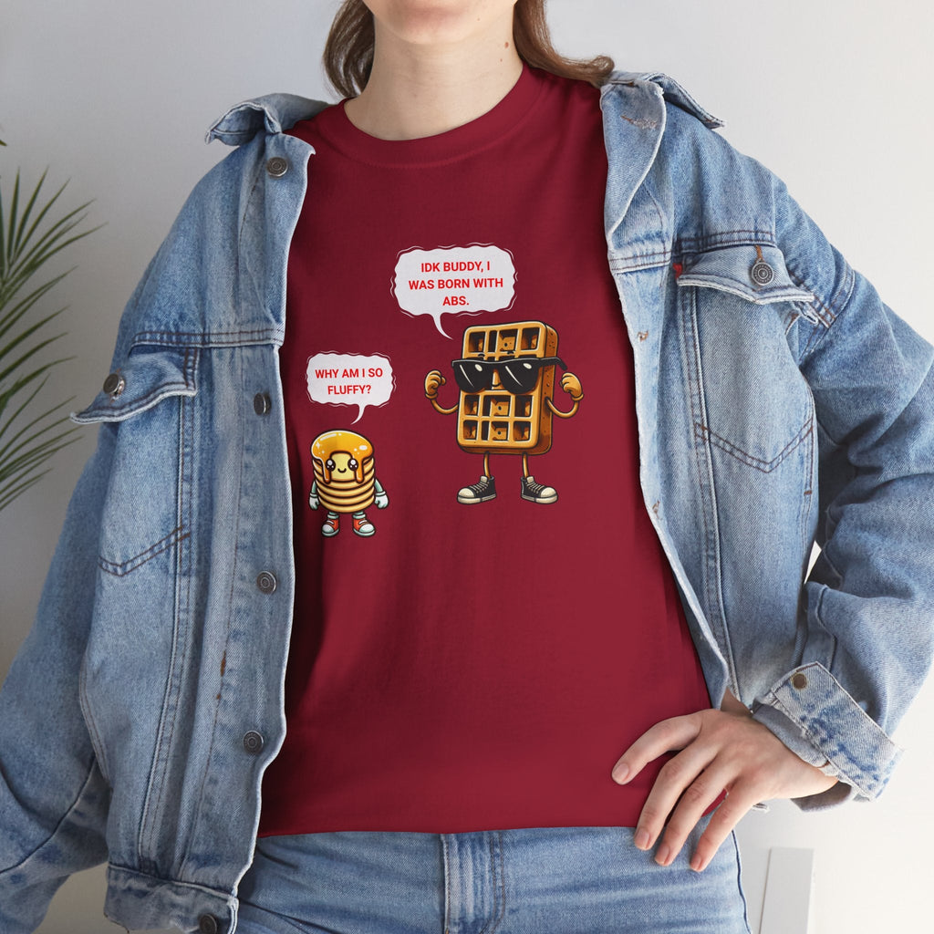 Funny breakfast waffle shirt  waffle with abs shirt breakfast lovers shirt, waffle lovers shirt