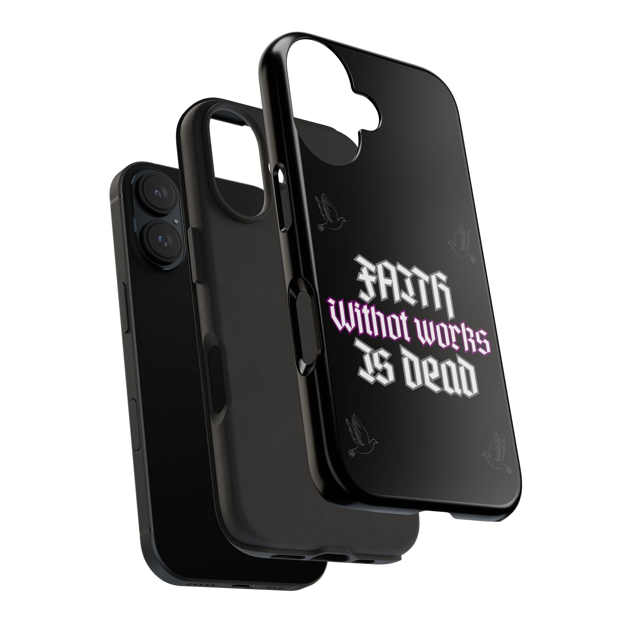 Faith Without Works Is Dead Phone Case iPhone compatible phone case | Tough Phone Case, Religious Quote