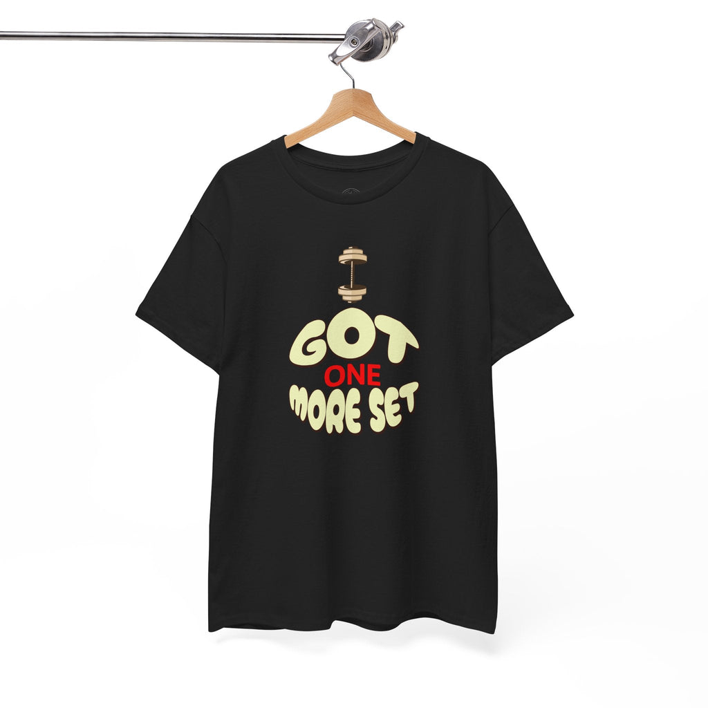 I Got One More Set t-shirt Perfect for Gym Lovers, Athletes, Workout Gift, Plus-Size Friendly, Casual Wear