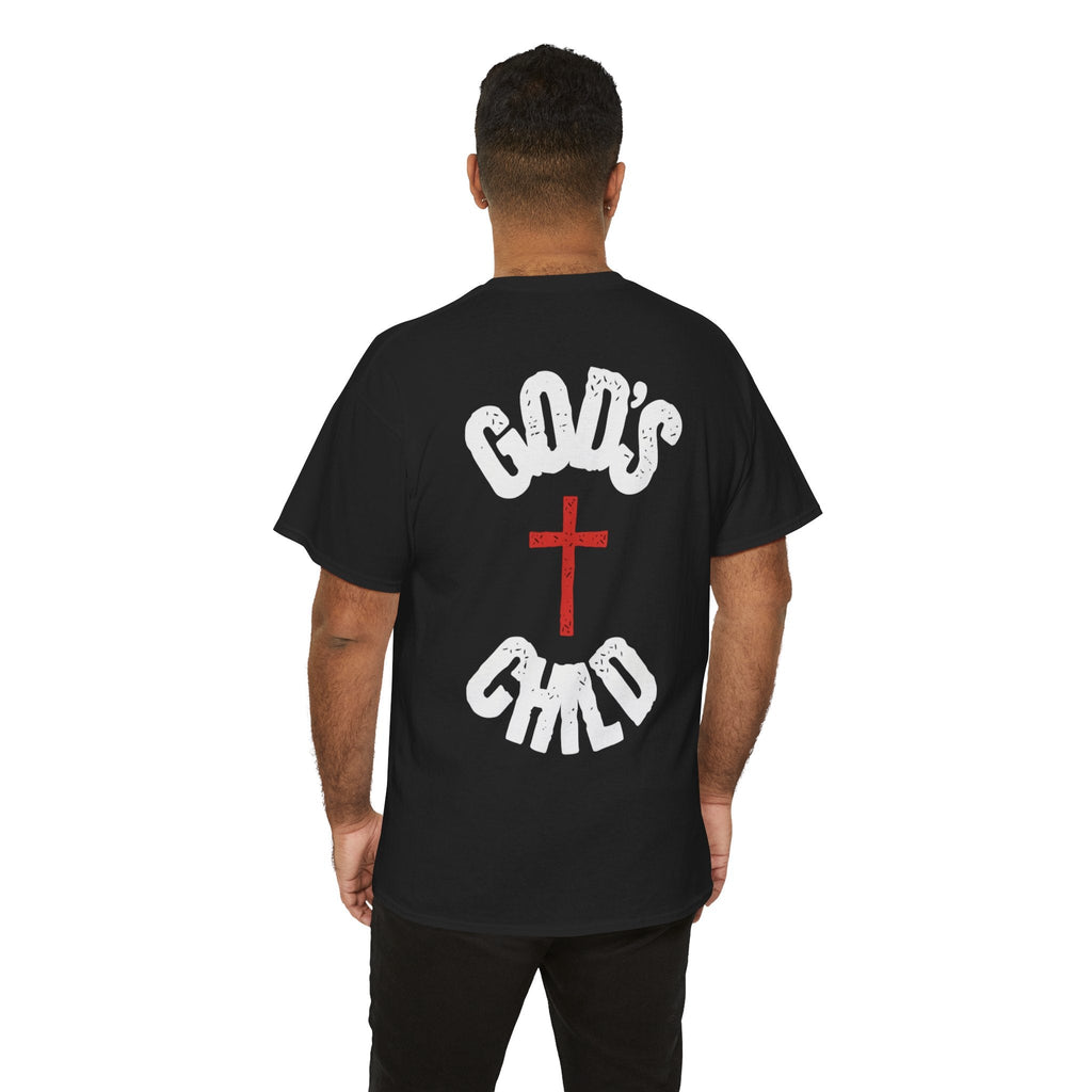 Christian T-Shirt — "God's Child" Cross Graphic Tee